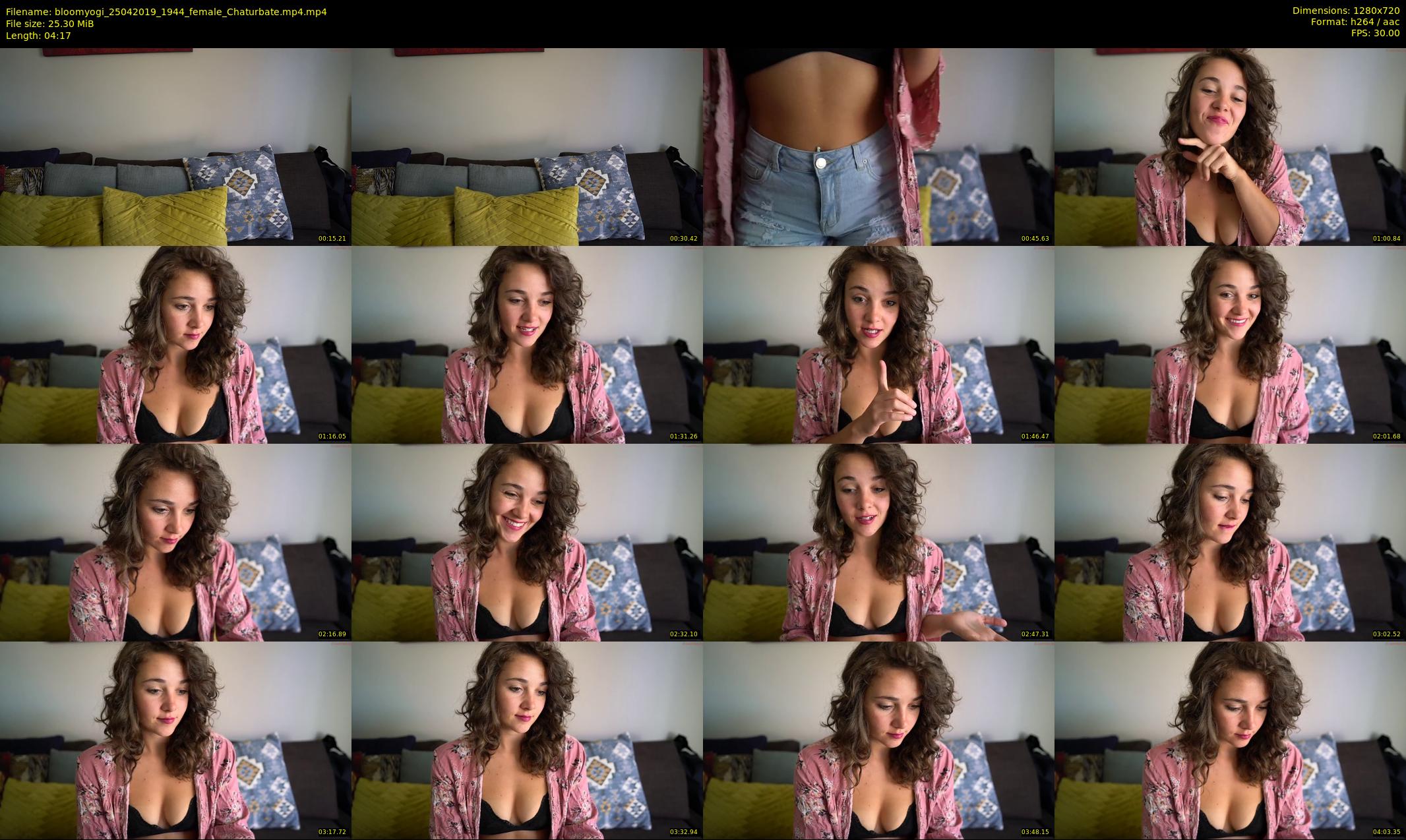 bloomyogi — 5 minute Chaturbate female cam show recording, 720p, Apr 25, 2019