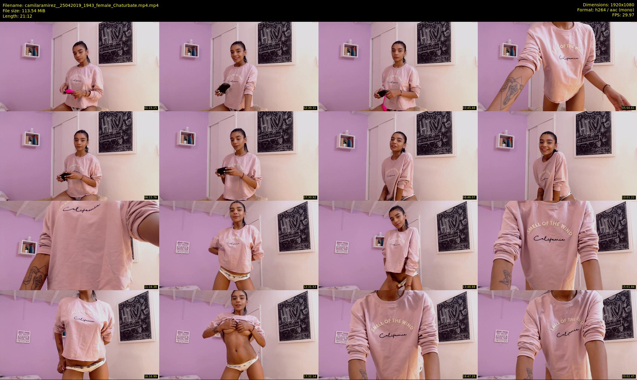 camilaramirez_ — 22 minute Chaturbate female cam show recording, 1080p, Apr 25, 2019