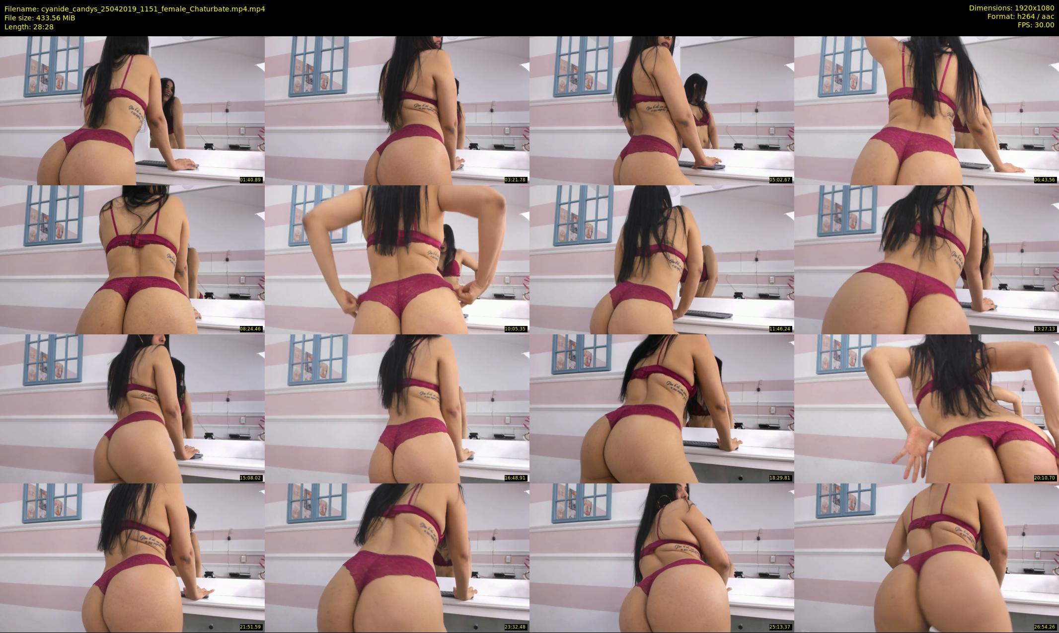 cyanide_candys — 29 minute Chaturbate female cam show recording, 1080p, Apr 25, 2019