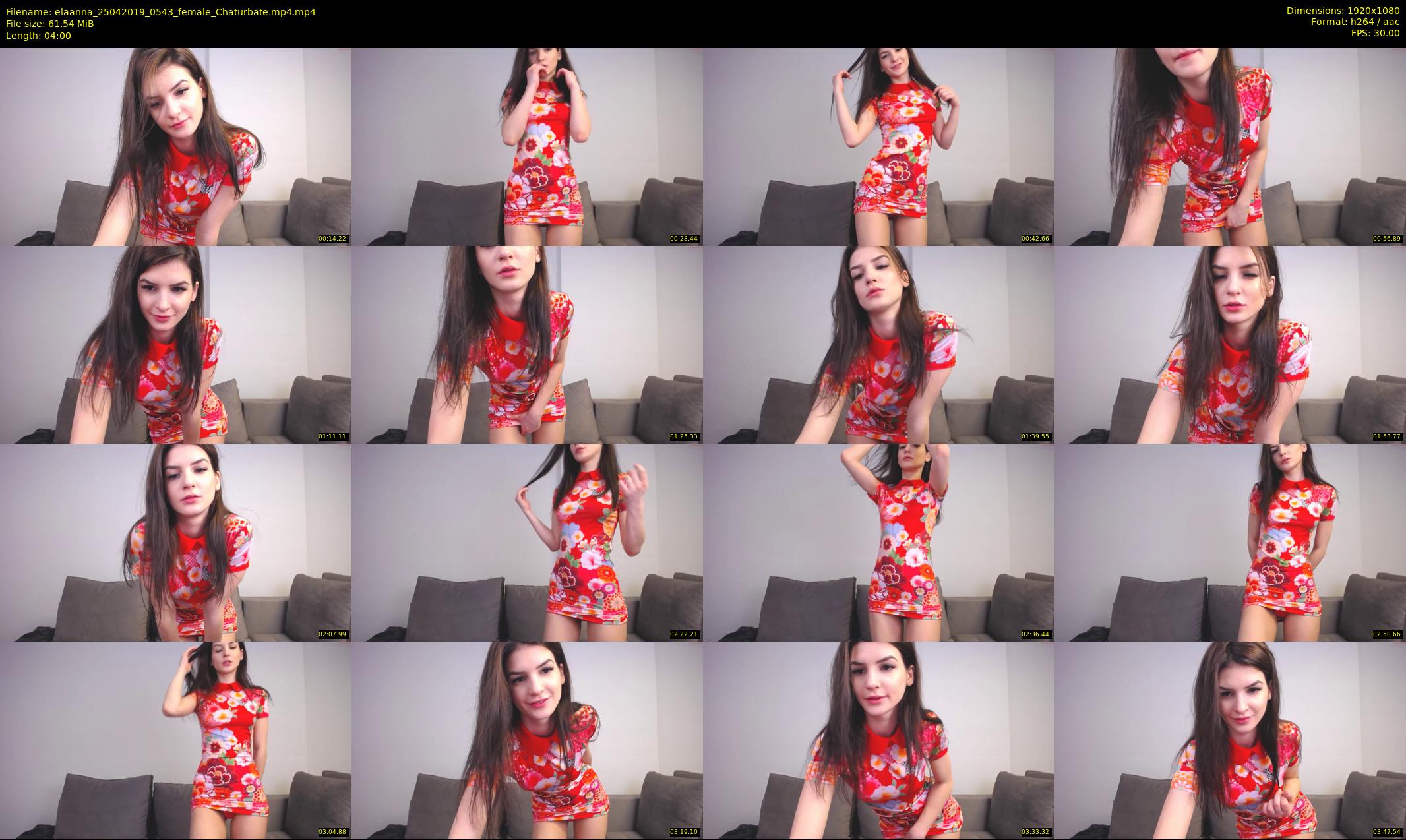 elaanna — 4 minute Chaturbate female cam show recording, 1080p, Apr 25, 2019