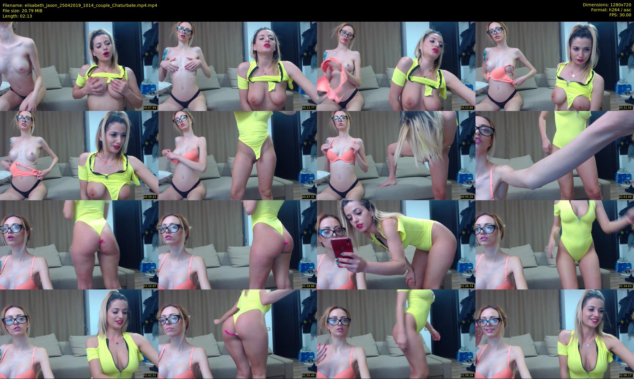 elisabeth_jason — 3 minute Chaturbate couple cam show recording, 720p, Apr 25, 2019