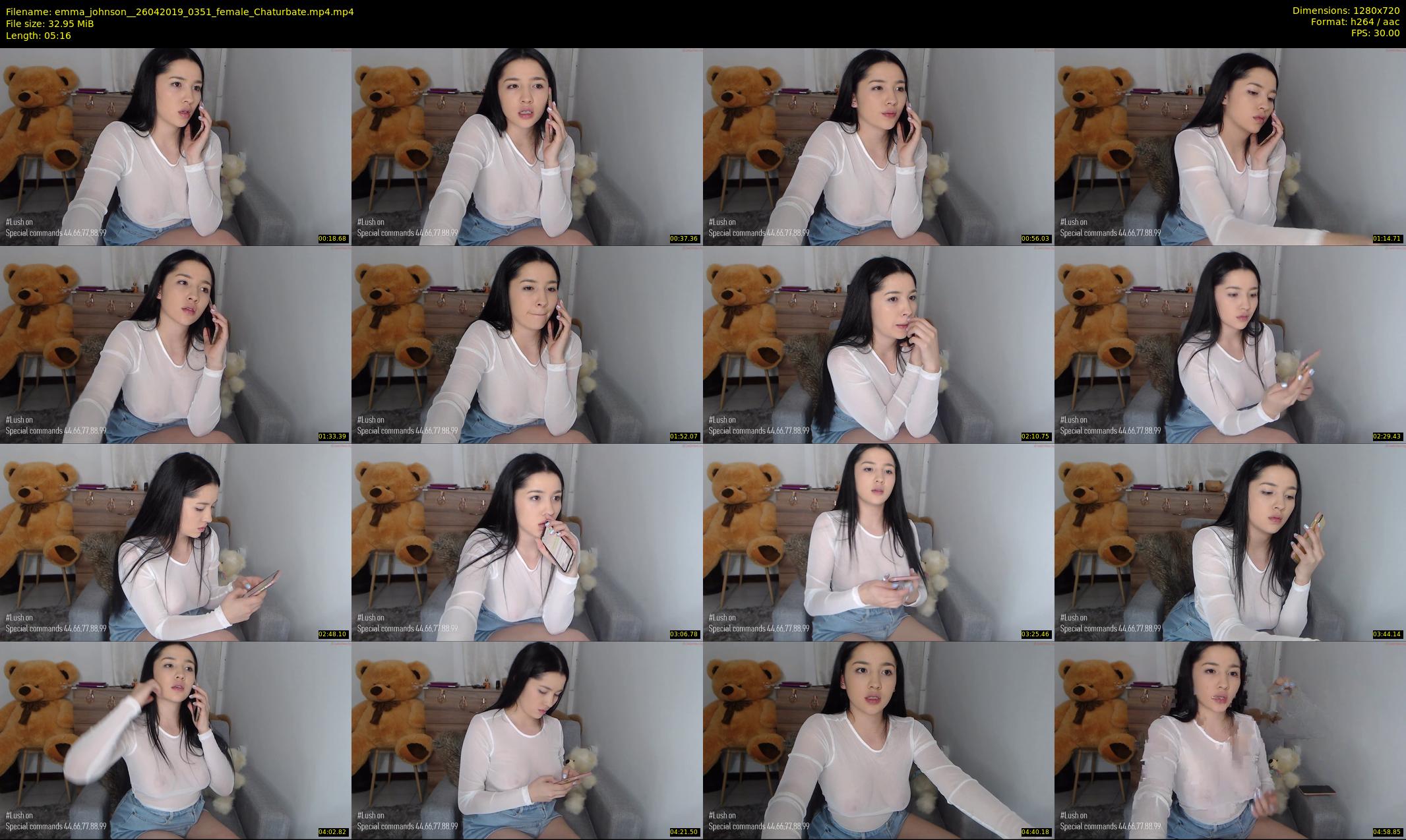 emma_johnson_ — 6 minute Chaturbate female cam show recording, 720p, Apr 26, 2019