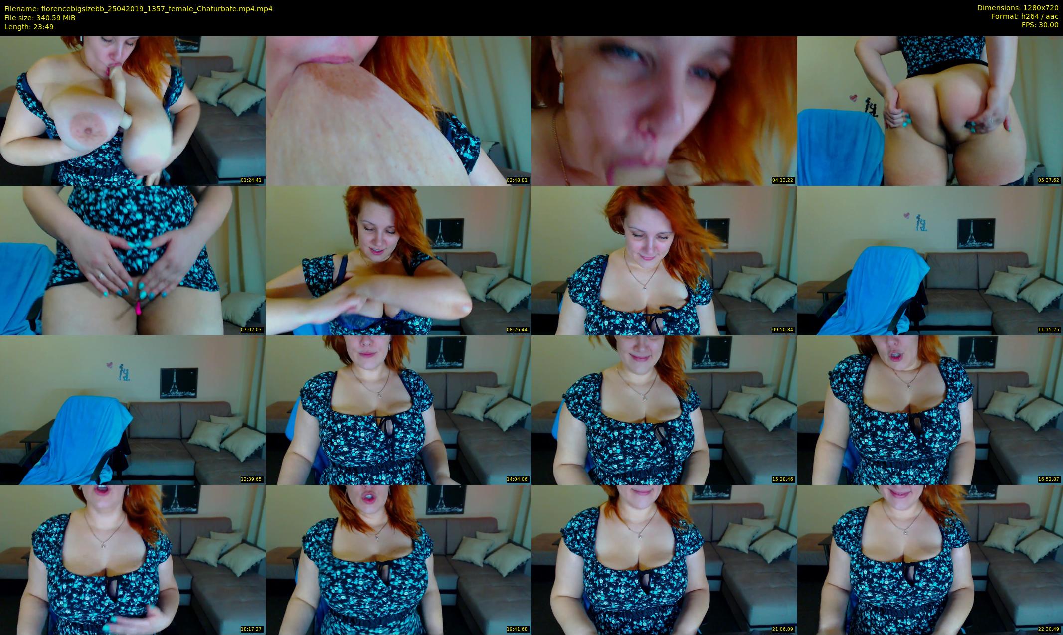 florencebigsizebb — 24 minute Chaturbate female cam show recording, 720p, Apr 25, 2019