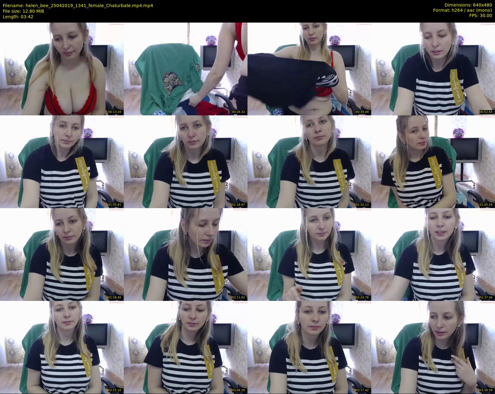 helen_bee — 4 minute Chaturbate female cam show recording, 480p, Apr 25, 2019