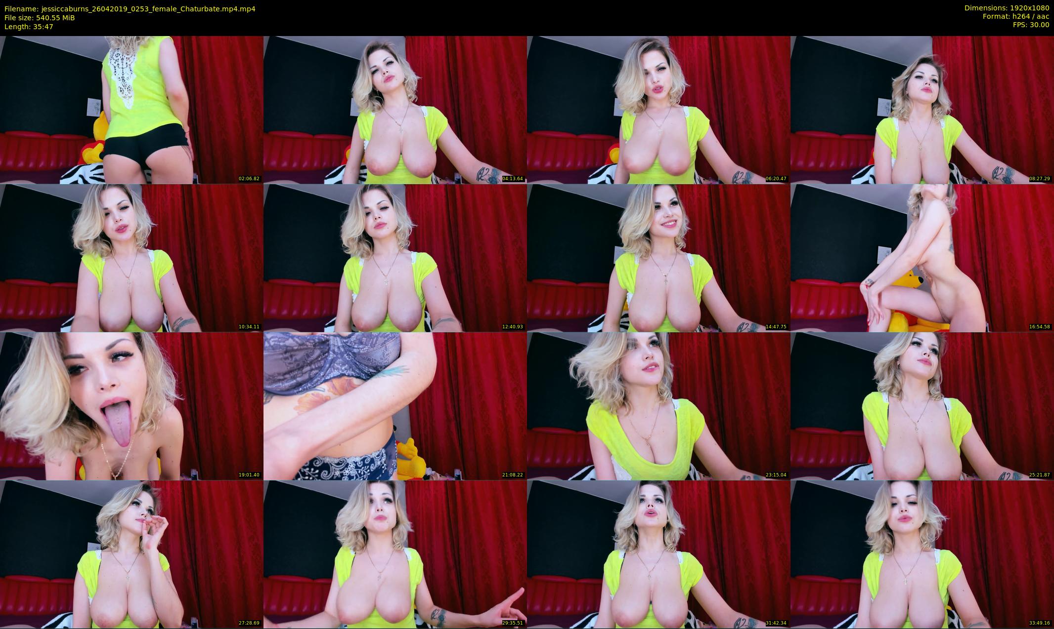 jessiccaburns — 36 minute Chaturbate female cam show recording, 1080p, Apr 26, 2019