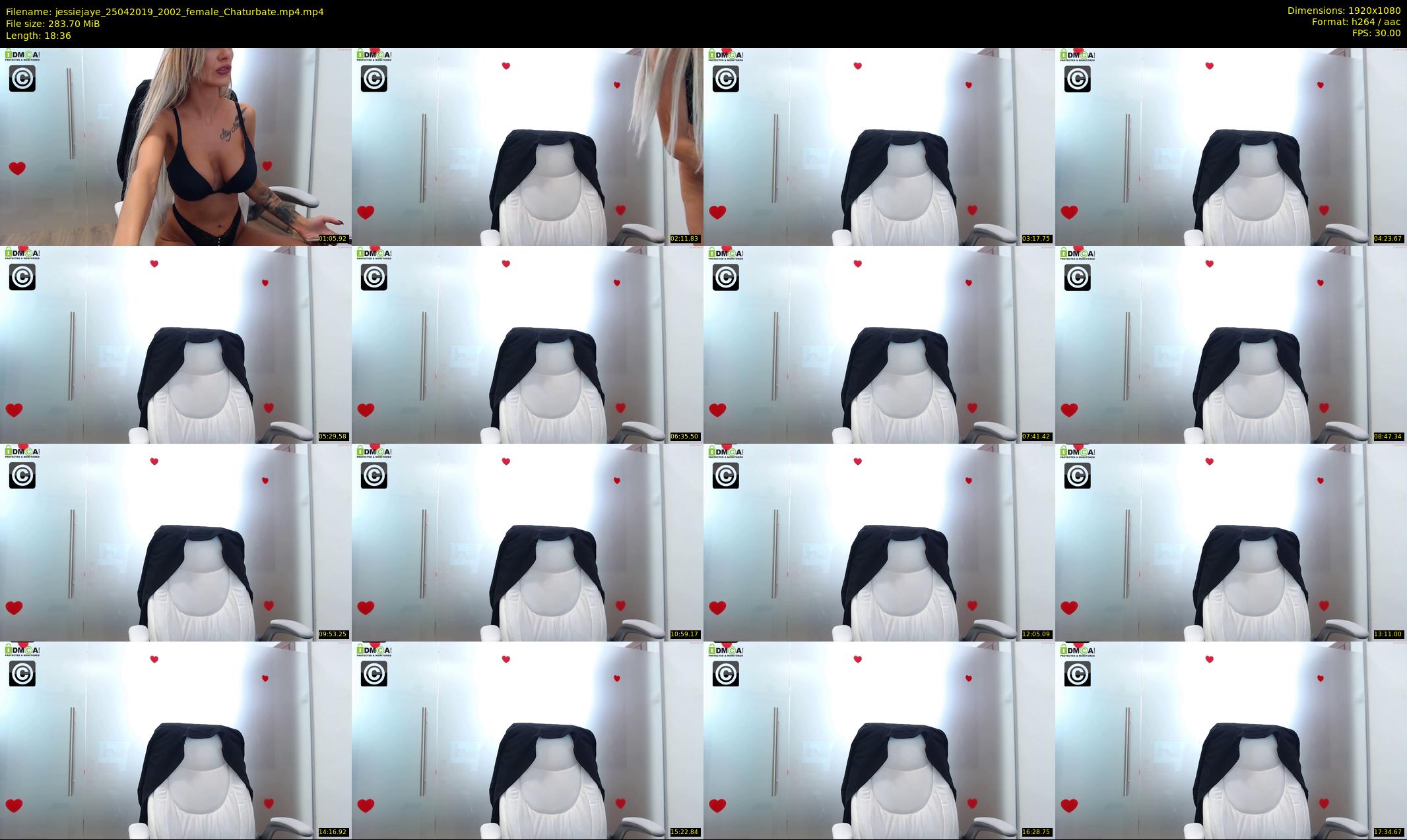 jessiejaye — 19 minute Chaturbate female cam show recording, 1080p, Apr 25, 2019