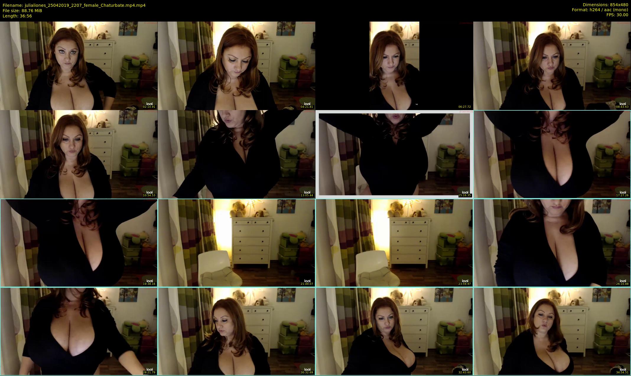 julialiones — 37 minute Chaturbate female cam show recording, 480p, Apr 25, 2019