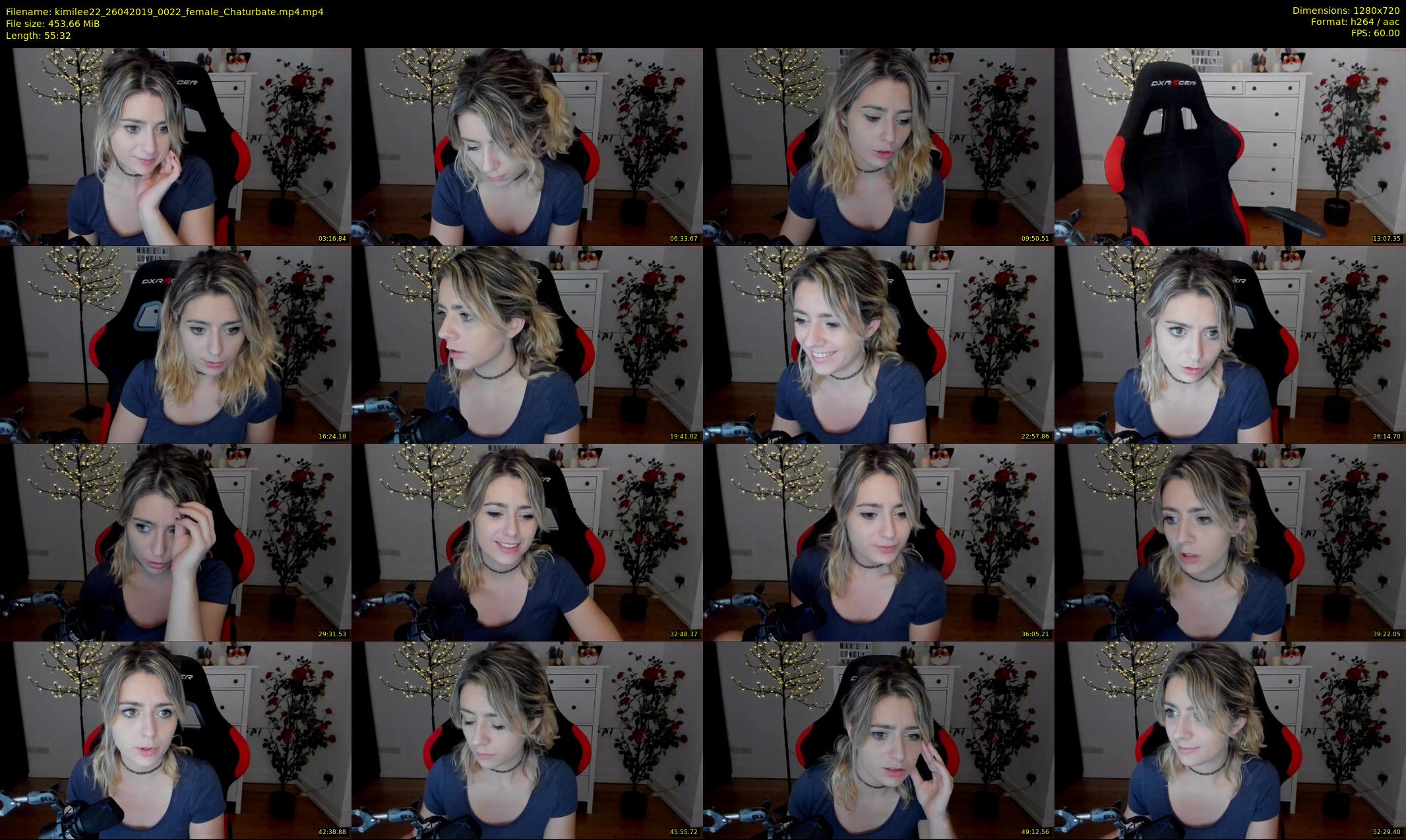kimilee22 — 56 minute Chaturbate female cam show recording, 720p, Apr 26, 2019