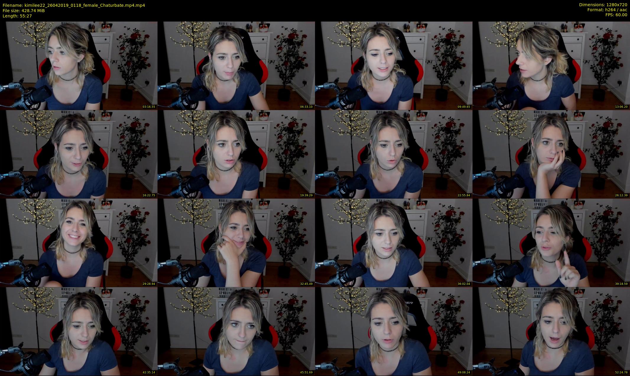 kimilee22 — 56 minute Chaturbate female cam show recording, 720p, Apr 26, 2019