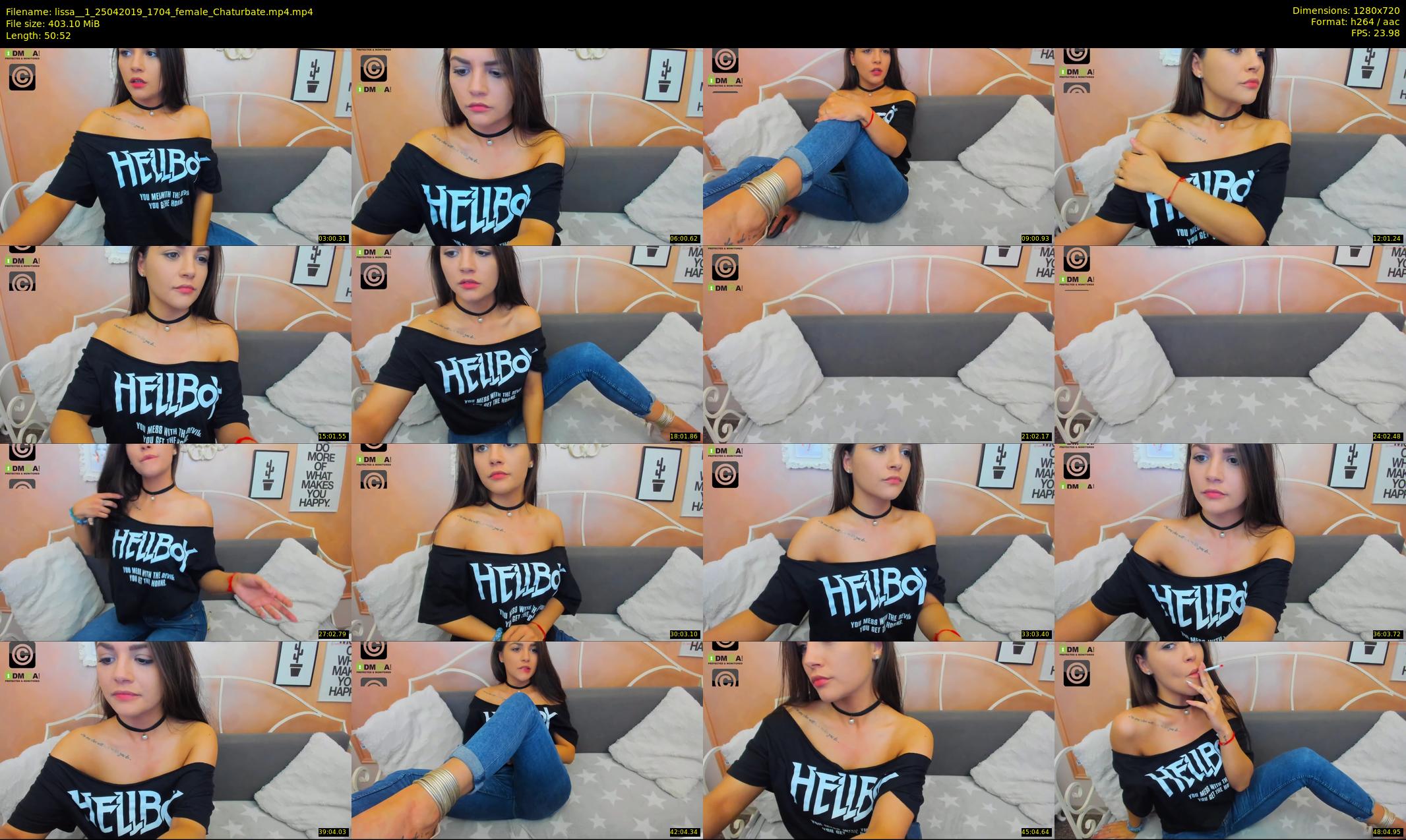 lissa__1 — 51 minute Chaturbate female cam show recording, 720p, Apr 25, 2019