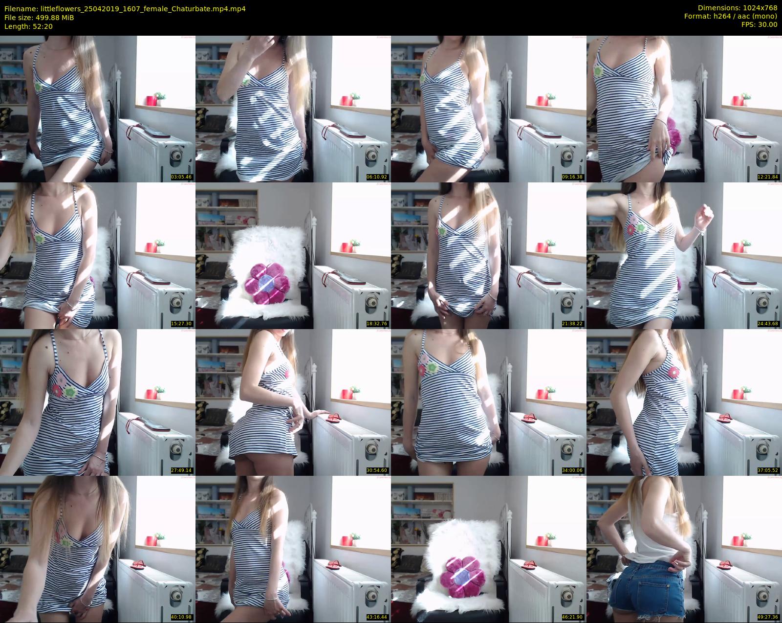 littleflowers — 53 minute Chaturbate female cam show recording, 720p, Apr 25, 2019