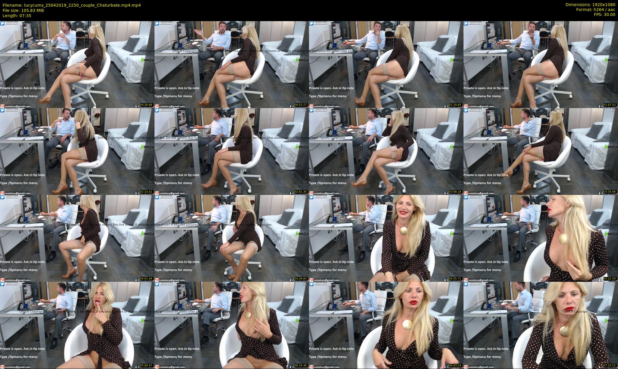 lucycums — 8 minute Chaturbate couple cam show recording, 1080p, Apr 25, 2019