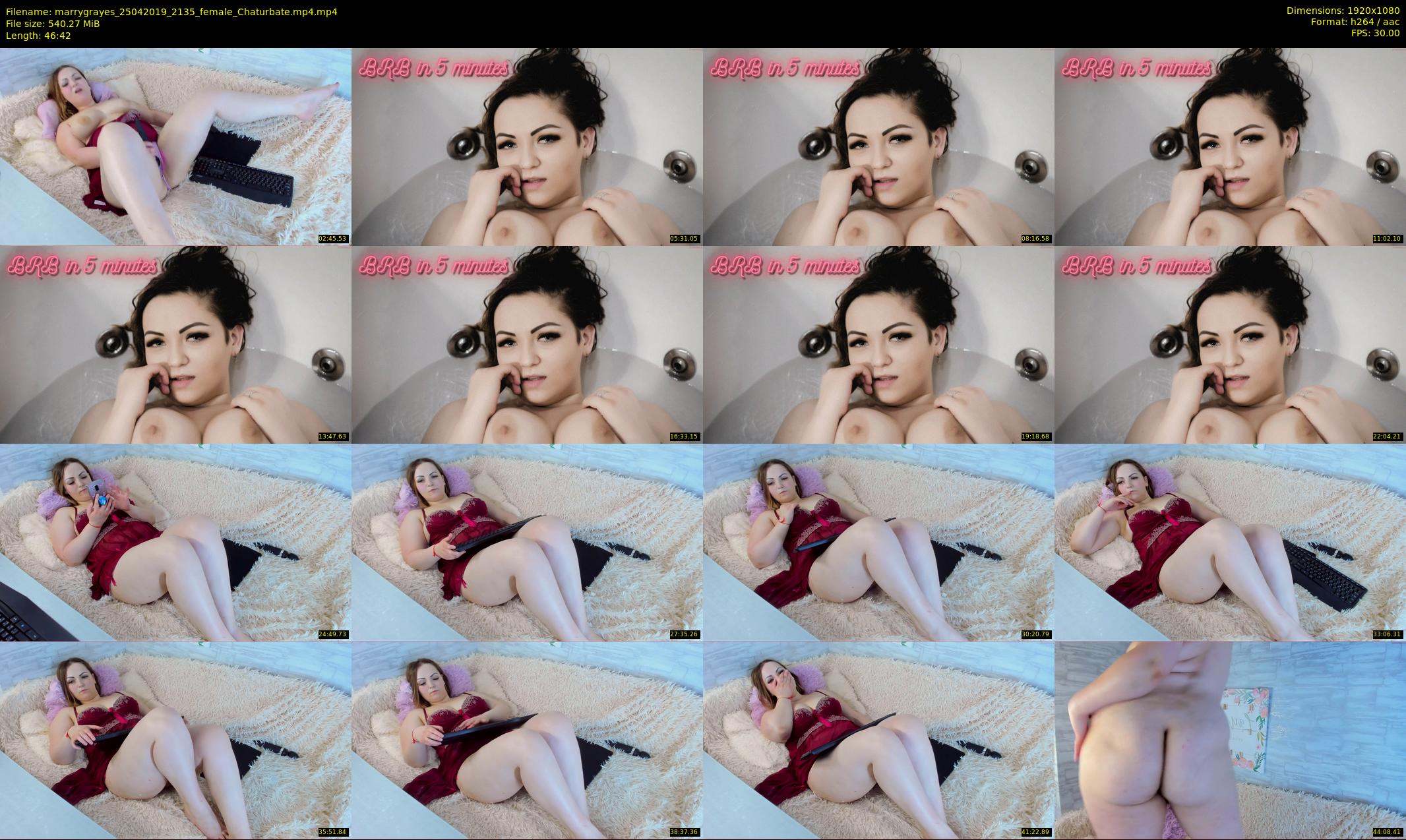 marrygrayes — 47 minute Chaturbate female cam show recording, 1080p, Apr 25, 2019