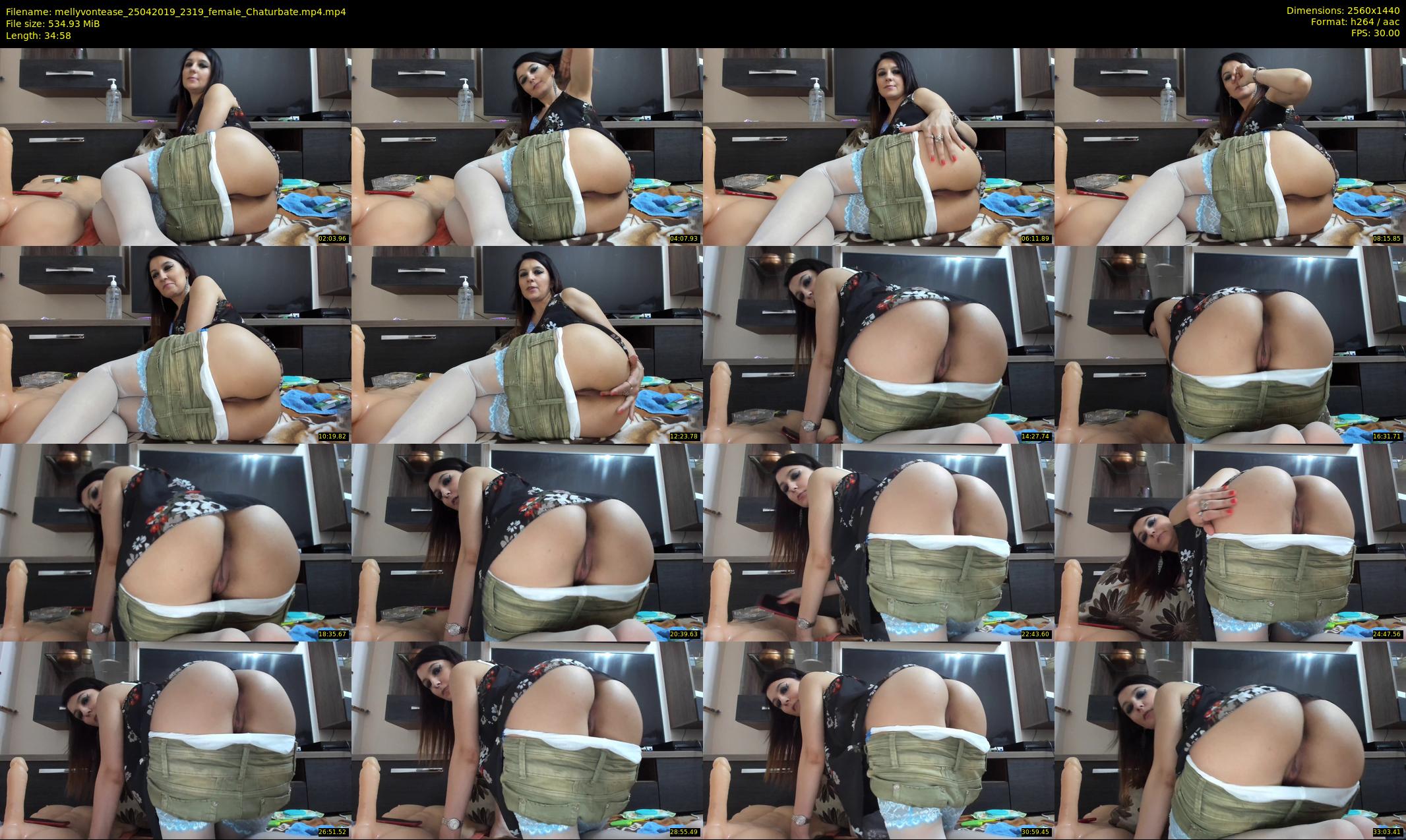 mellyvontease — 35 minute Chaturbate female cam show recording, 1080p, Apr 25, 2019