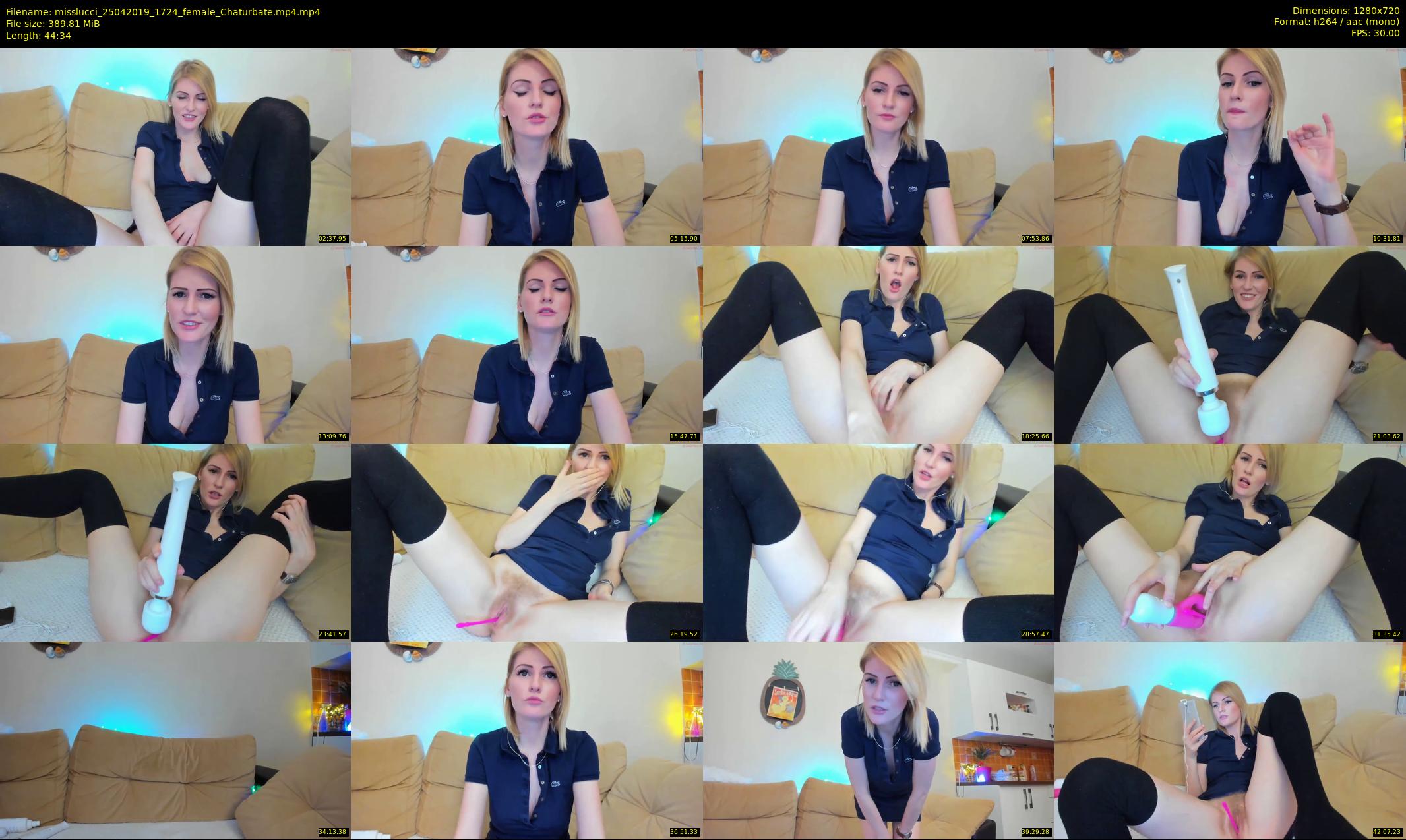 misslucci — 45 minute Chaturbate female cam show recording, 720p, Apr 25, 2019