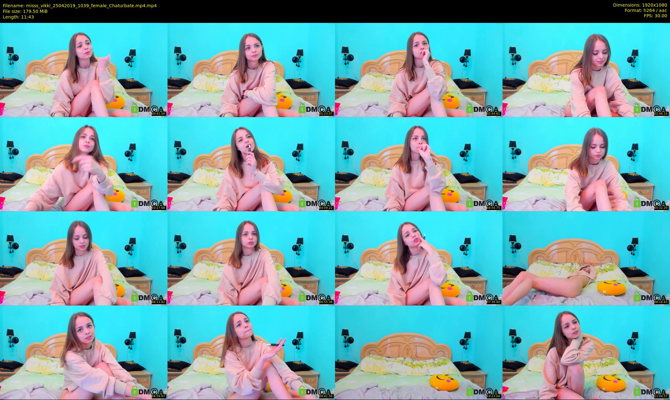 misss_vikki — 12 minute Chaturbate female cam show recording, 1080p, Apr 25, 2019