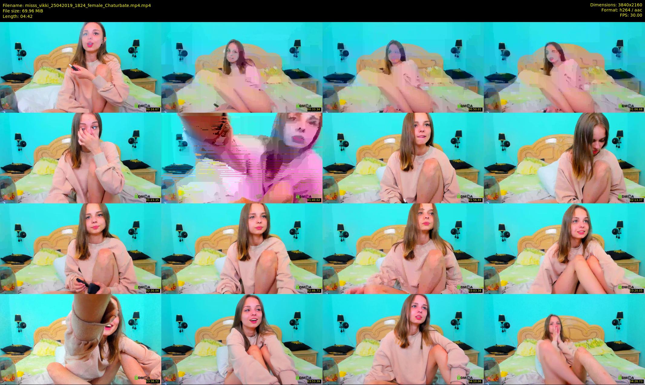 misss_vikki — 5 minute Chaturbate female cam show recording, 4K, Apr 25, 2019