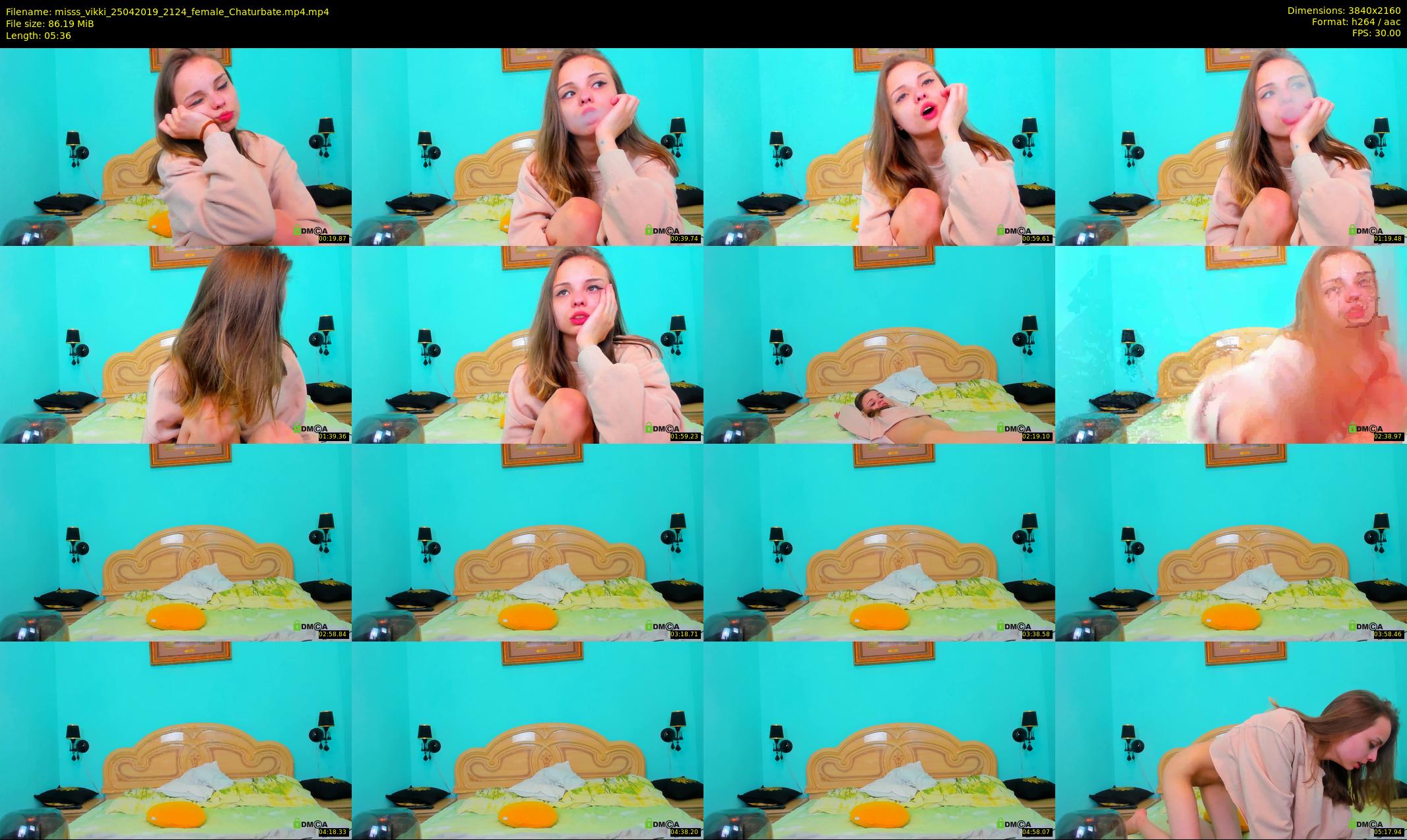 misss_vikki — 6 minute Chaturbate female cam show recording, 4K, Apr 25, 2019