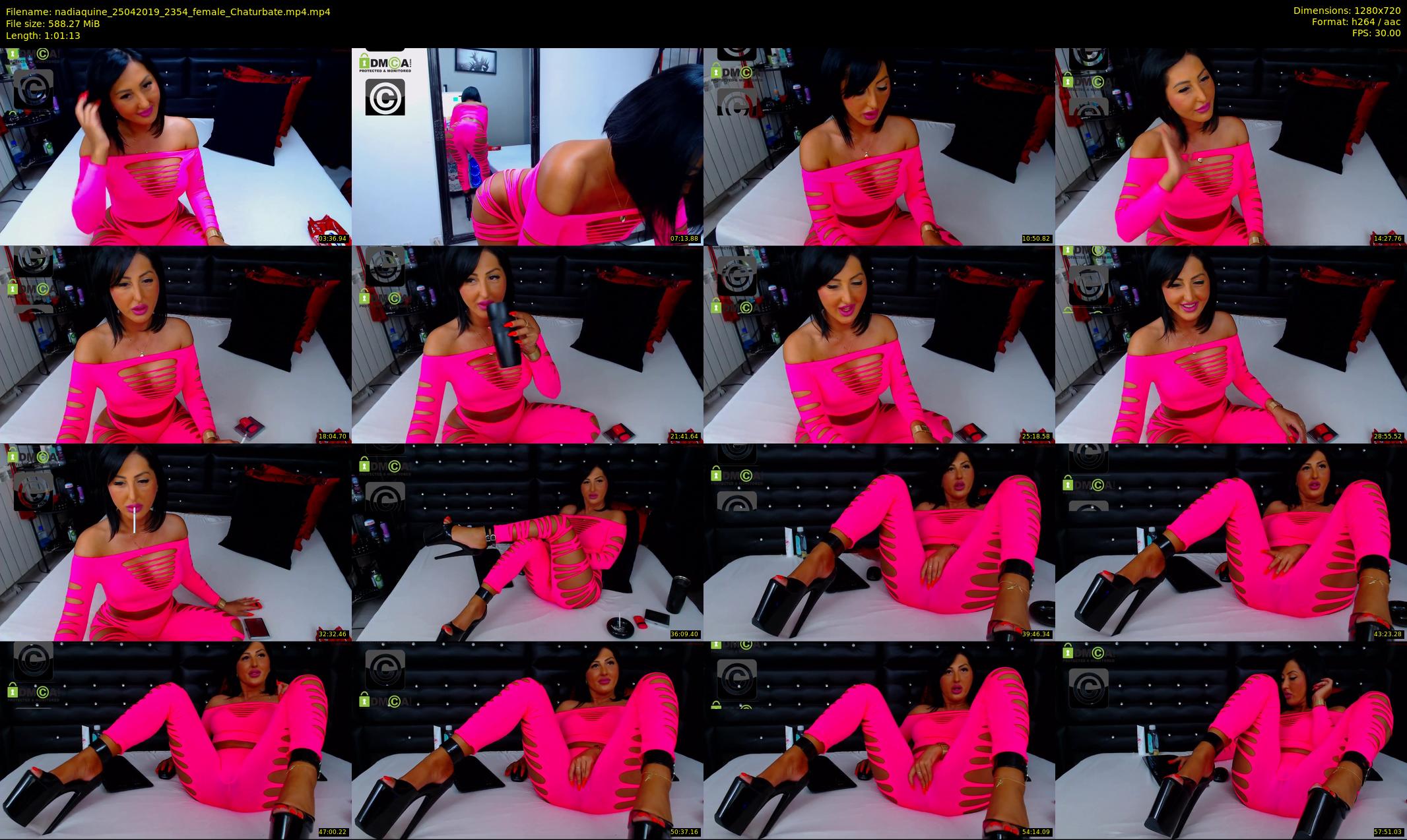 nadiaquine — 62 minute Chaturbate female cam show recording, 720p, Apr 25, 2019