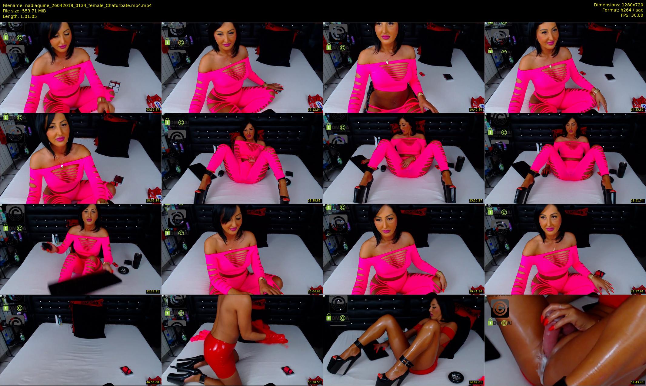 nadiaquine — 62 minute Chaturbate female cam show recording, 720p, Apr 26, 2019