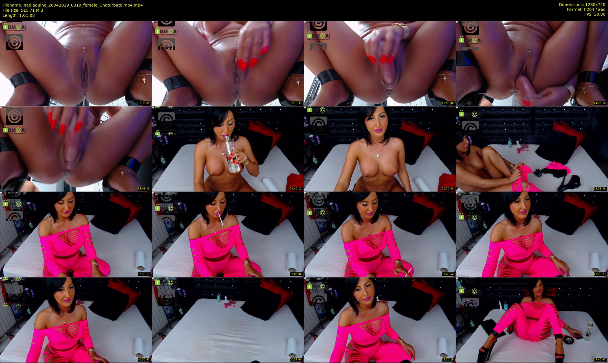 nadiaquine — 62 minute Chaturbate female cam show recording, 720p, Apr 26, 2019