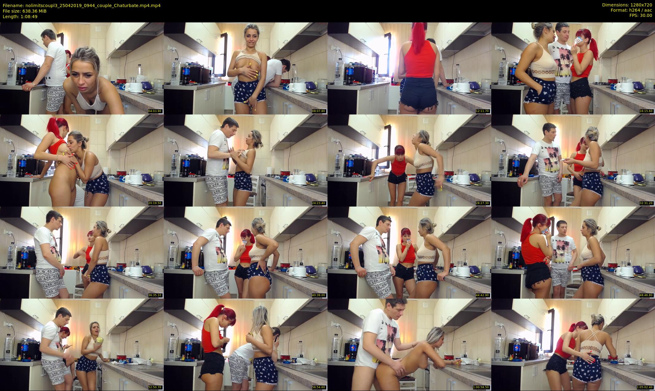 nolimitscoupl3 — 69 minute Chaturbate couple cam show recording, 720p, Apr 25, 2019