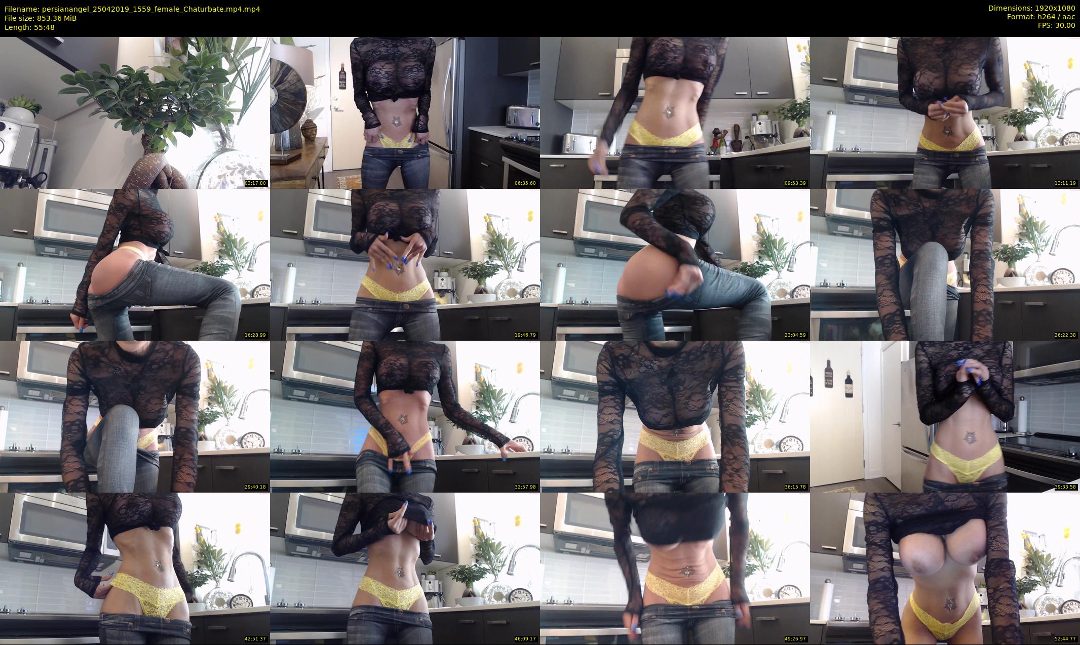 persianangel — 56 minute Chaturbate female cam show recording, 1080p, Apr 25, 2019
