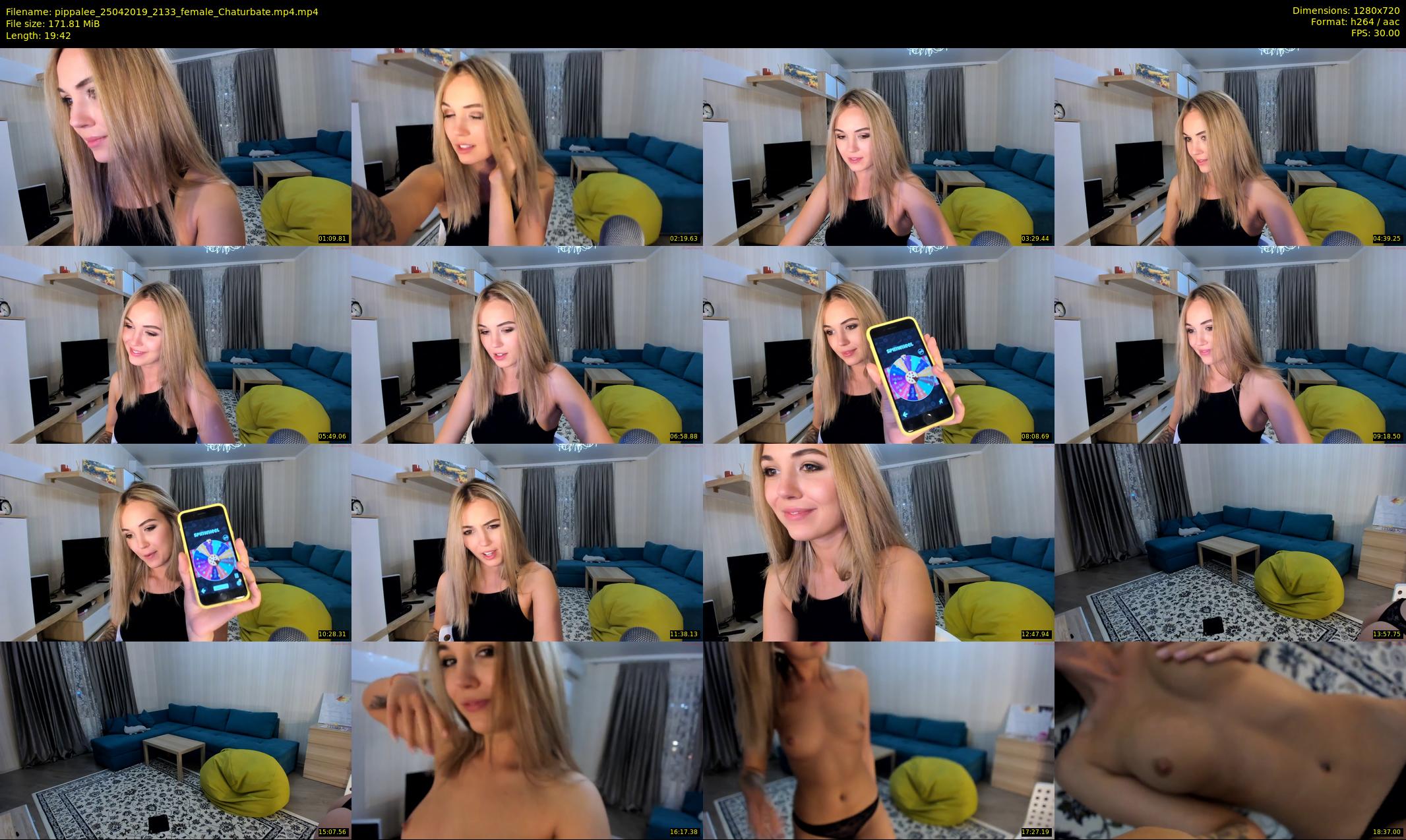 pippalee — 20 minute Chaturbate female cam show recording, 720p, Apr 25, 2019