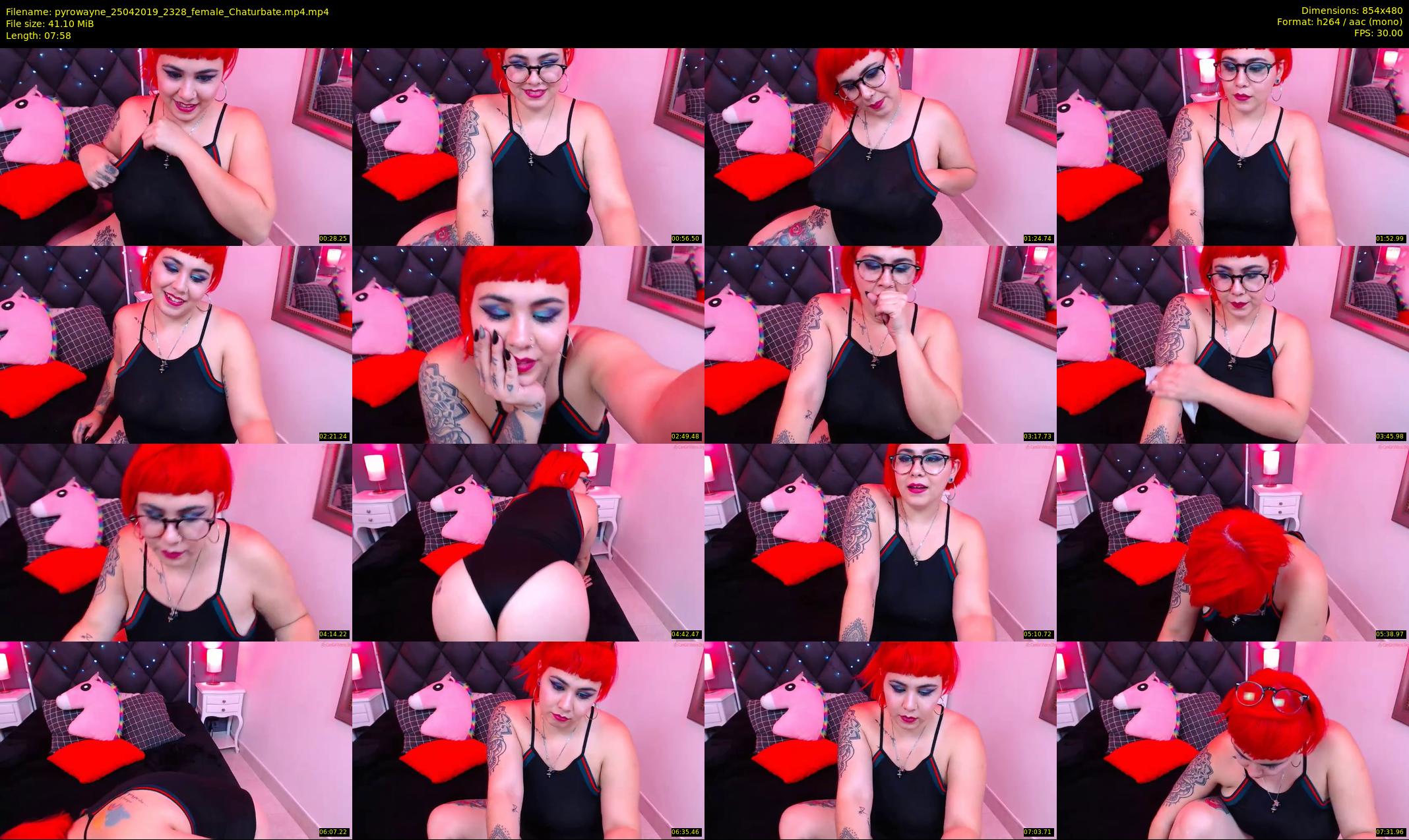 pyrowayne — 8 minute Chaturbate female cam show recording, 480p, Apr 25, 2019