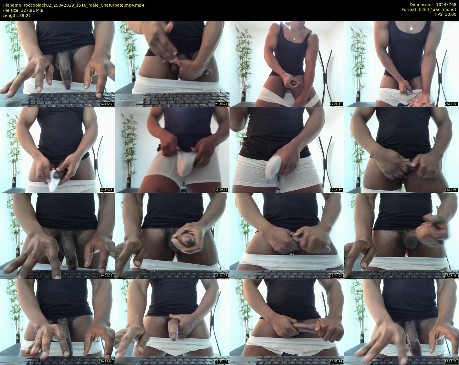 roccoblack02 — 40 minute Chaturbate male cam show recording, 720p, Apr 25, 2019