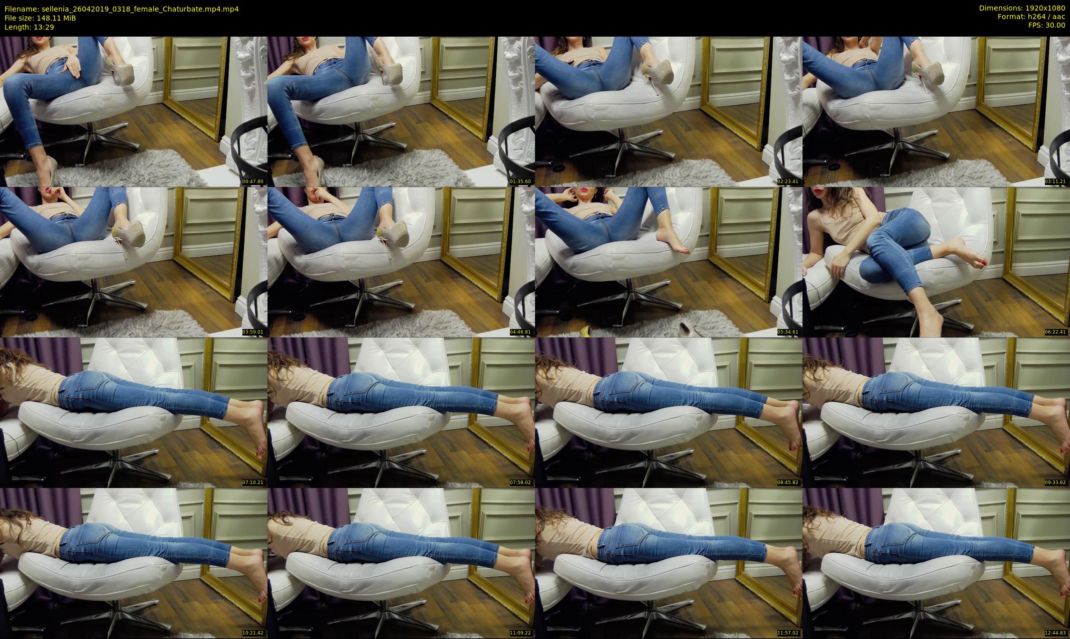 sellenia — 14 minute Chaturbate female cam show recording, 1080p, Apr 26, 2019