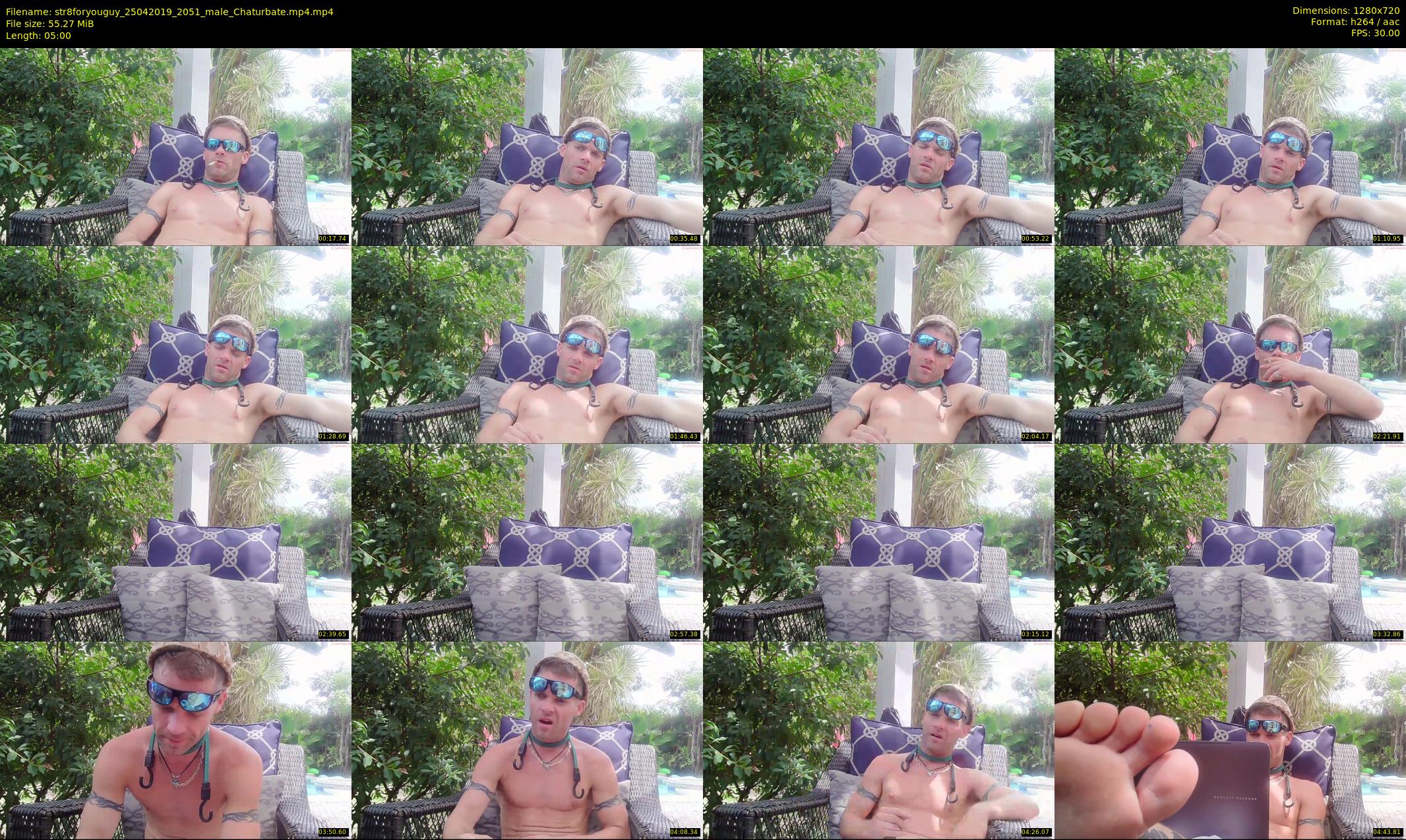 str8foryouguy — 5 minute Chaturbate male cam show recording, 720p, Apr 25, 2019