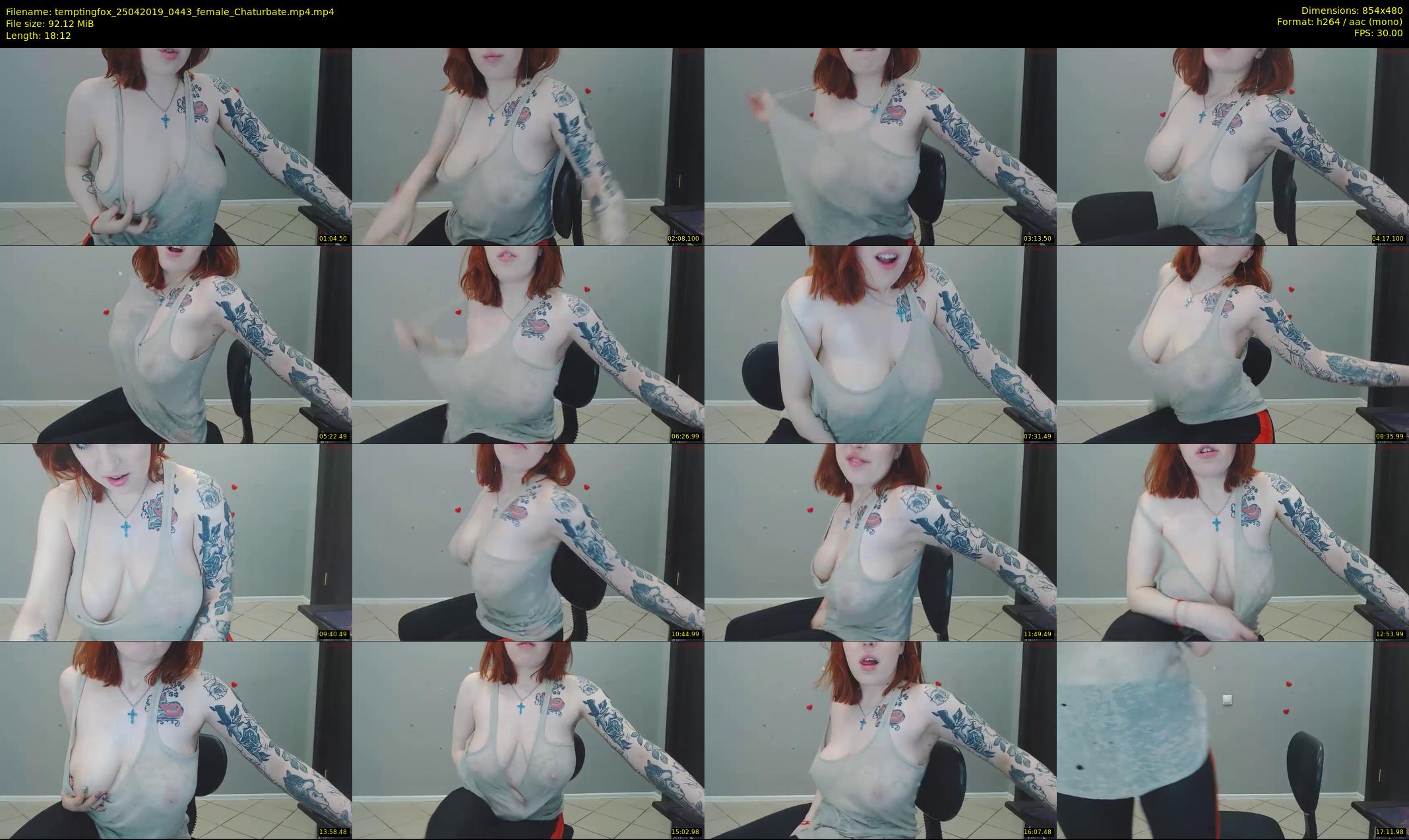 temptingfox — 19 minute Chaturbate female cam show recording, 480p, Apr 25, 2019