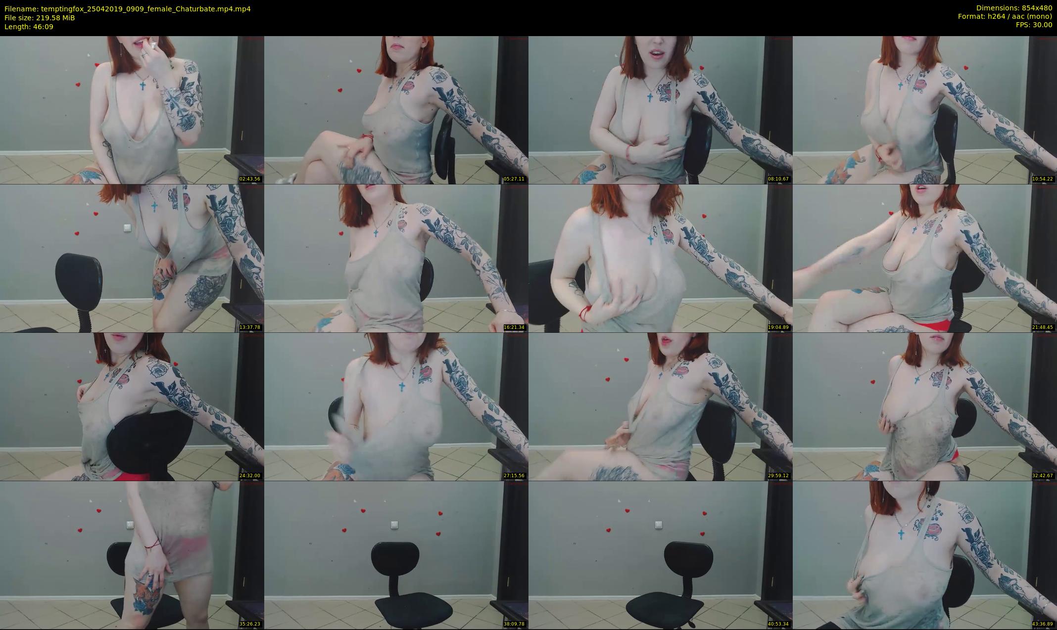 temptingfox — 47 minute Chaturbate female cam show recording, 480p, Apr 25, 2019
