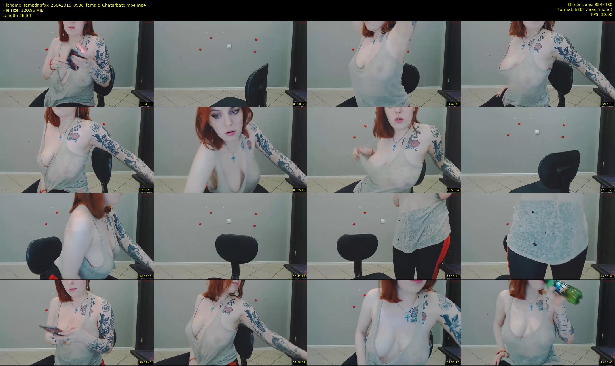temptingfox — 27 minute Chaturbate female cam show recording, 480p, Apr 25, 2019
