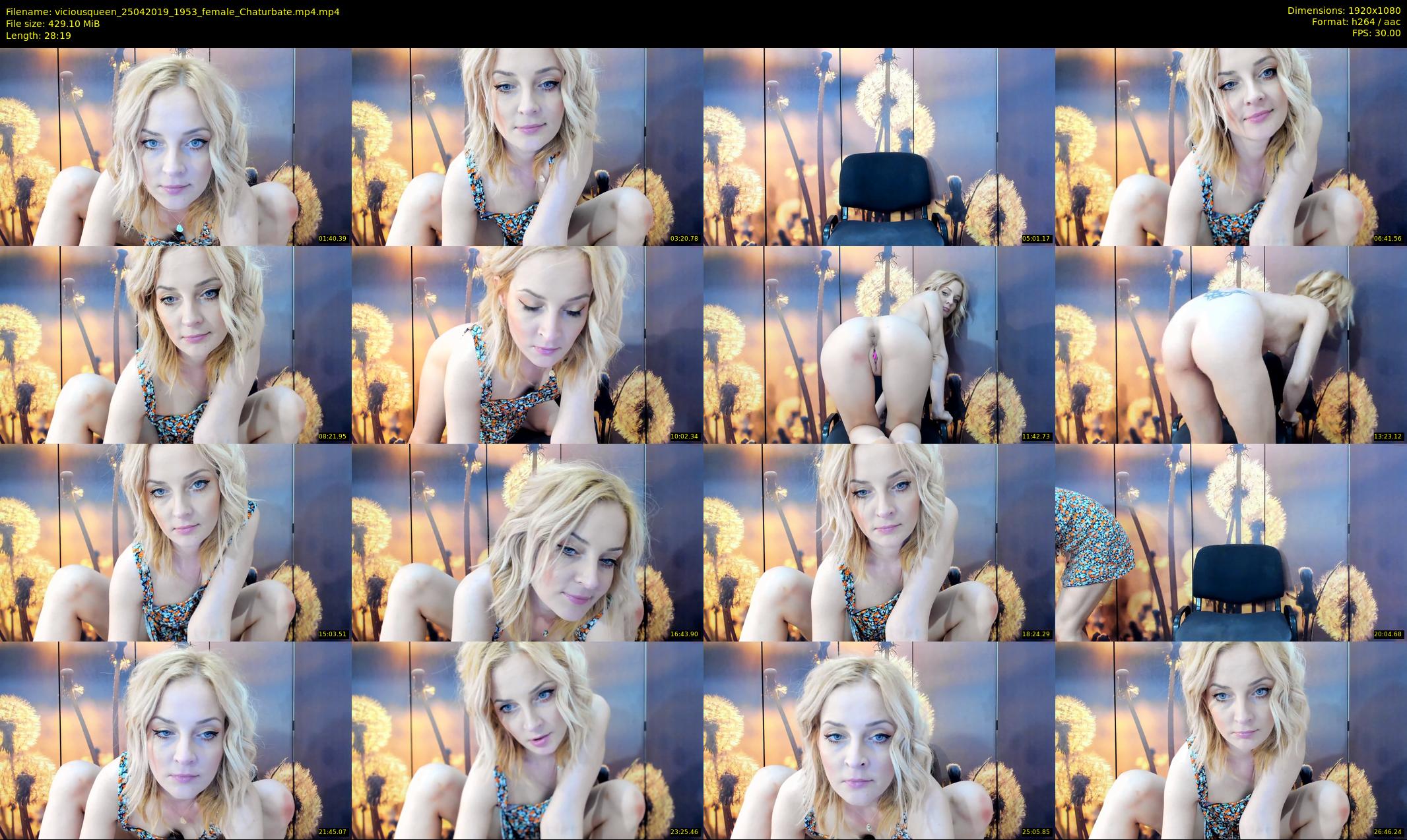 viciousqueen — 29 minute Chaturbate female cam show recording, 1080p, Apr 25, 2019