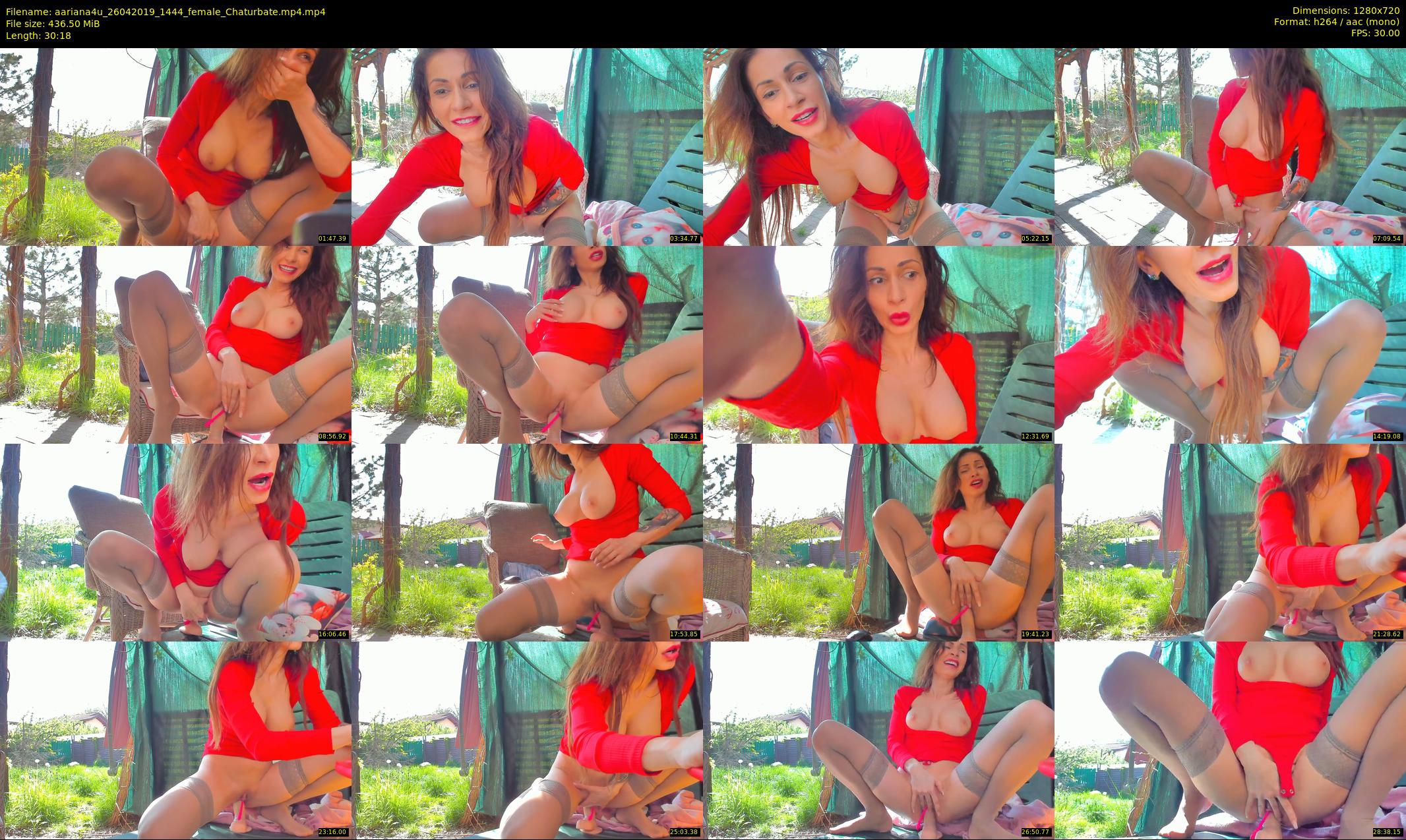 aariana4u — 31 minute Chaturbate female cam show recording, 720p, Apr 26, 2019
