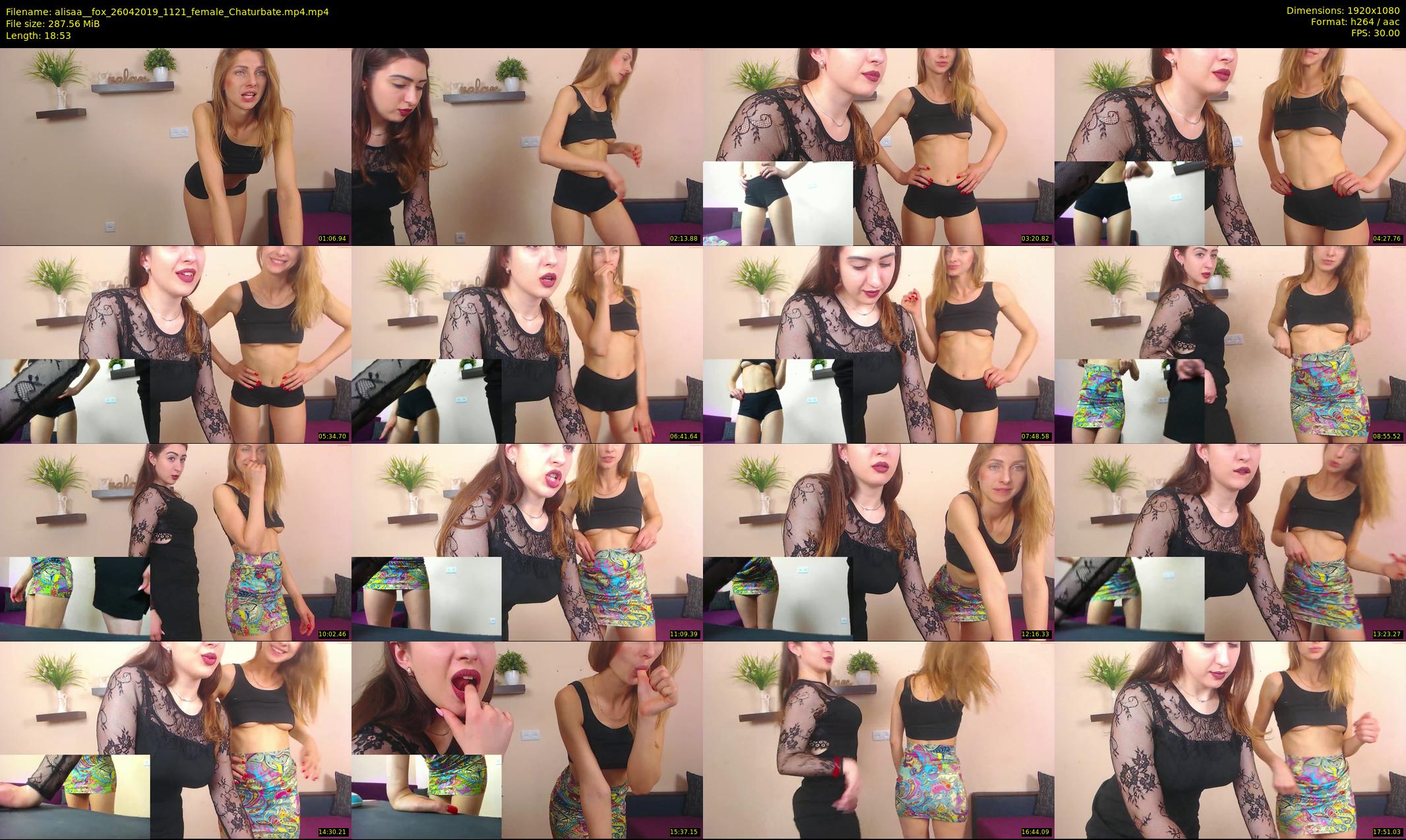 alisaa__fox — 19 minute Chaturbate female cam show recording, 1080p, Apr 26, 2019