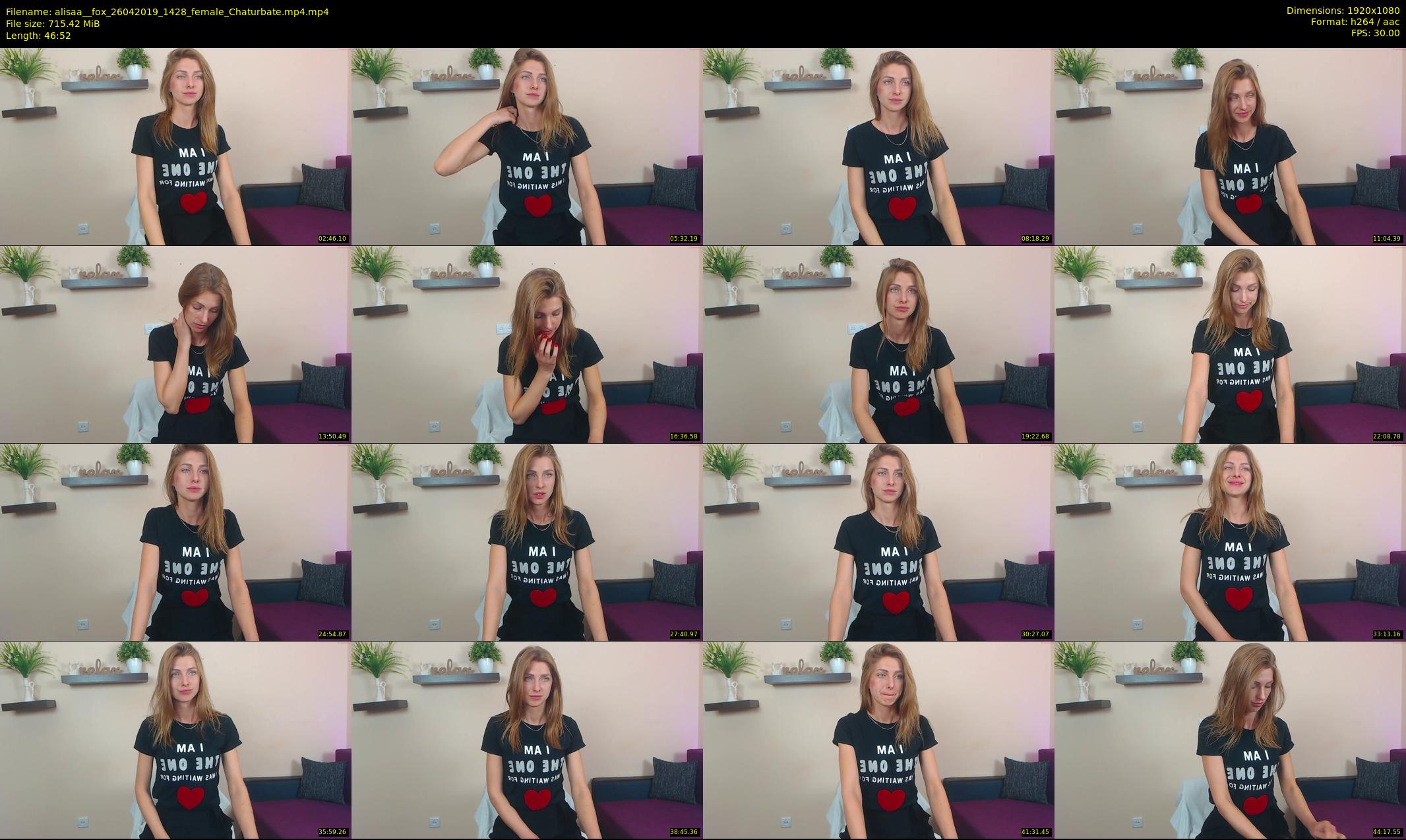 alisaa__fox — 47 minute Chaturbate female cam show recording, 1080p, Apr 26, 2019