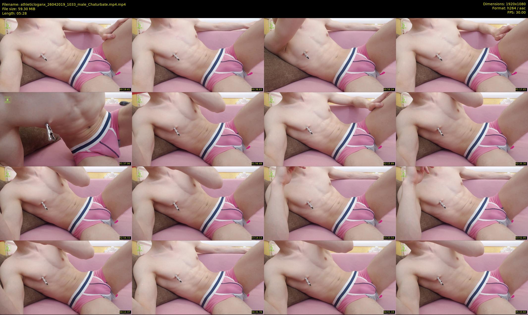 athleticloganx — 6 minute Chaturbate male cam show recording, 1080p, Apr 26, 2019