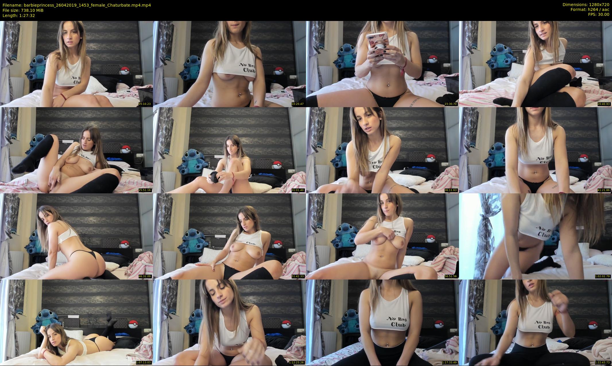 barbieprincess — 88 minute Chaturbate female cam show recording, 720p, Apr 26, 2019