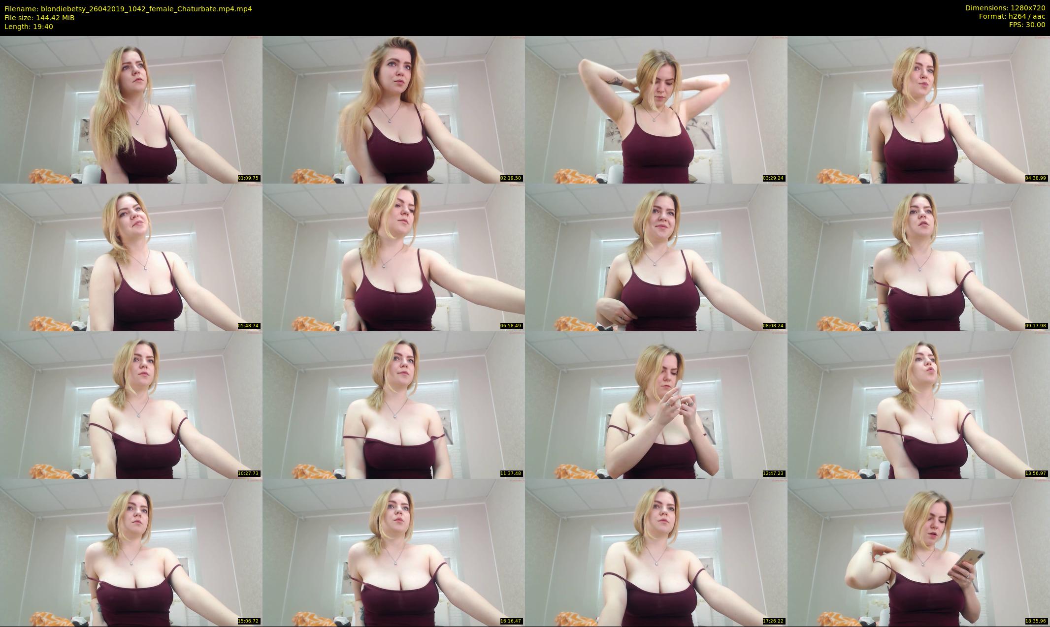 blondiebetsy — 20 minute Chaturbate female cam show recording, 720p, Apr 26, 2019