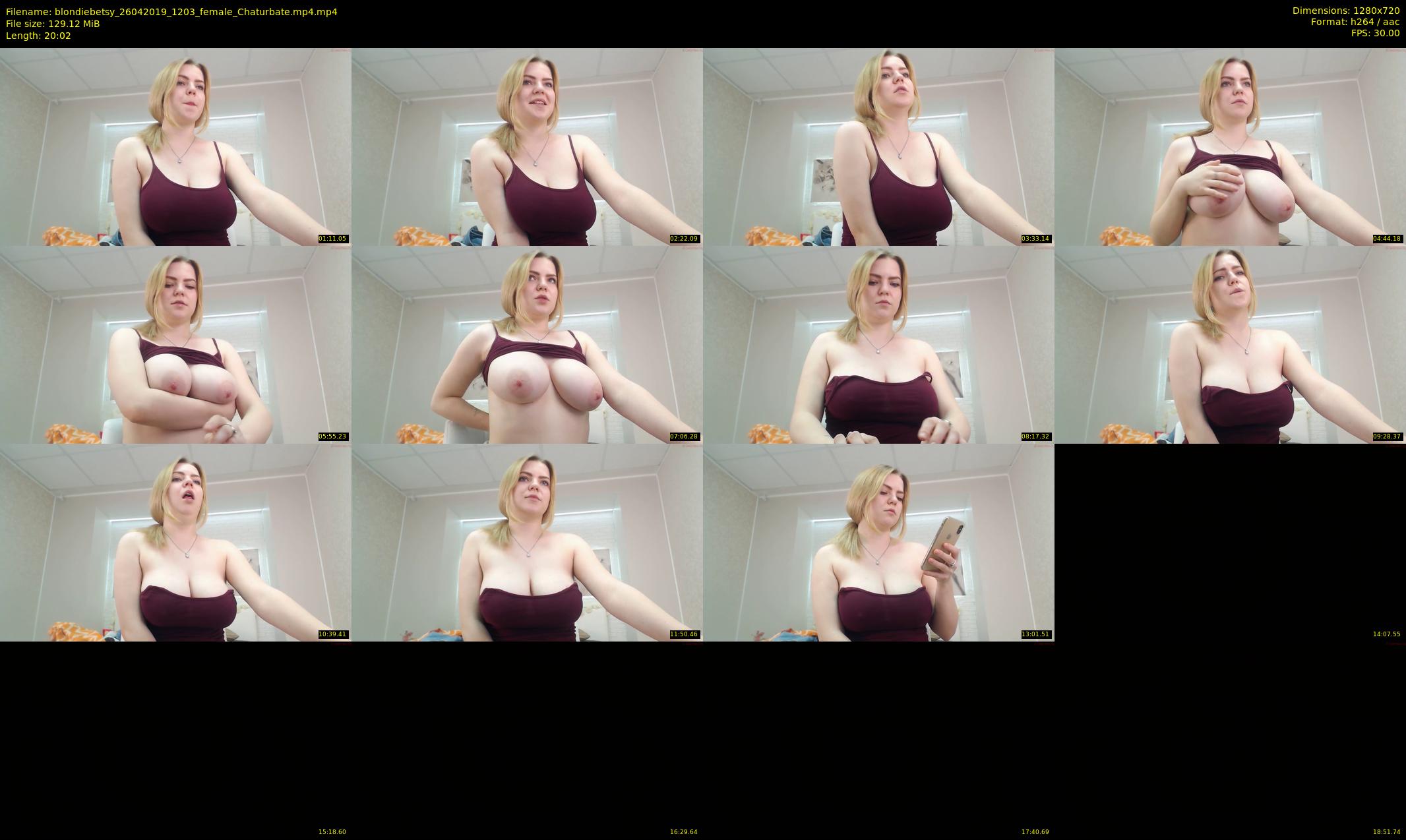 blondiebetsy — 21 minute Chaturbate female cam show recording, 720p, Apr 26, 2019