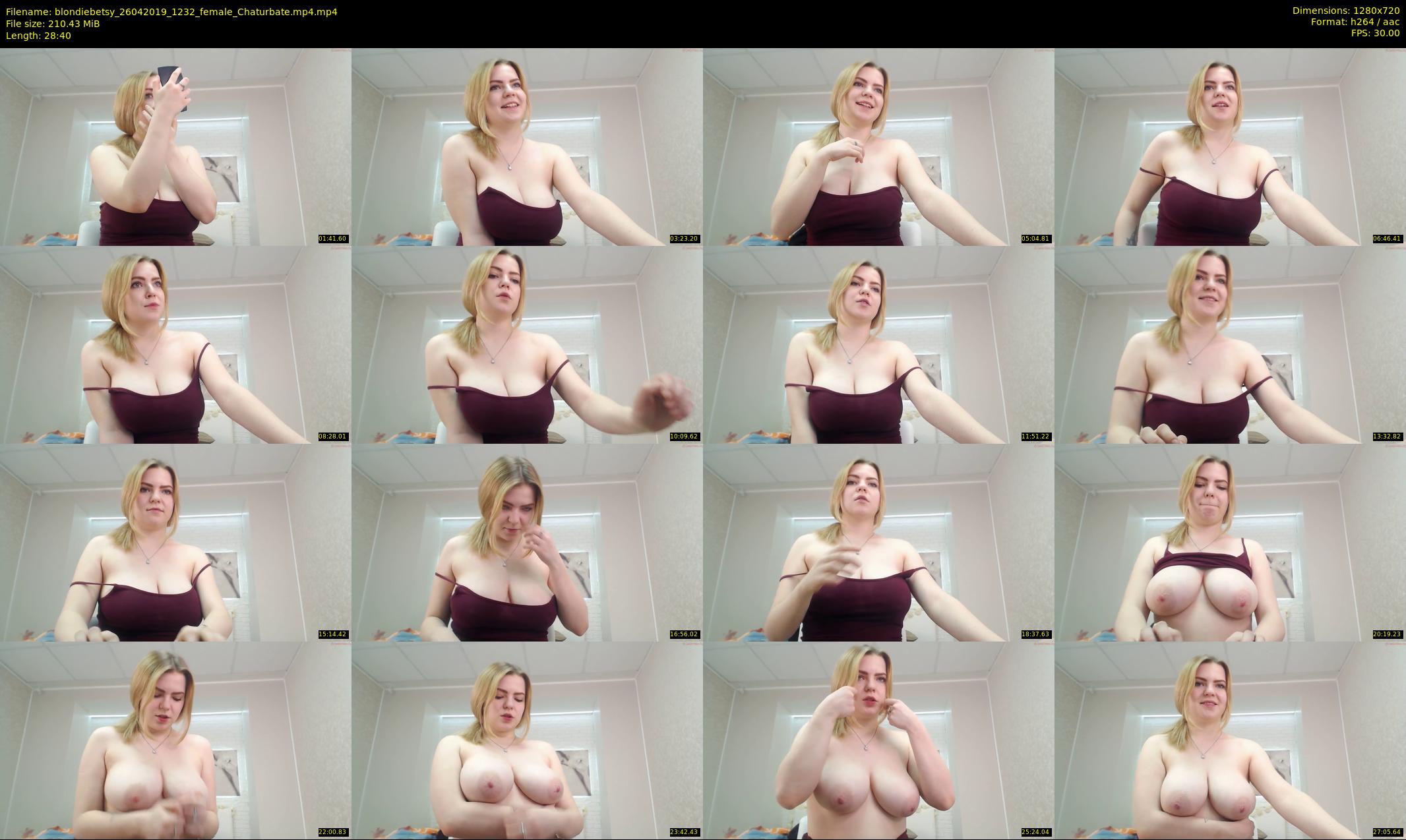 blondiebetsy — 29 minute Chaturbate female cam show recording, 720p, Apr 26, 2019