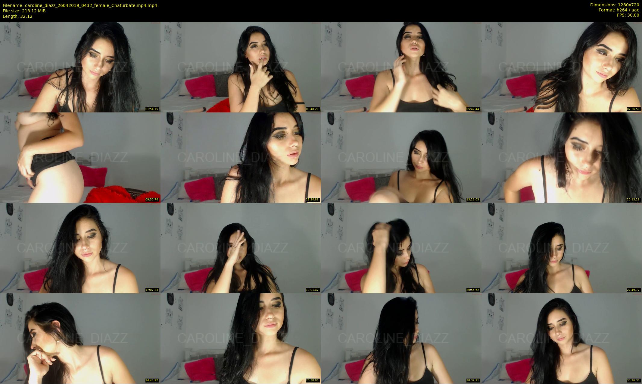 caroline_diazz — 33 minute Chaturbate female cam show recording, 720p, Apr 26, 2019