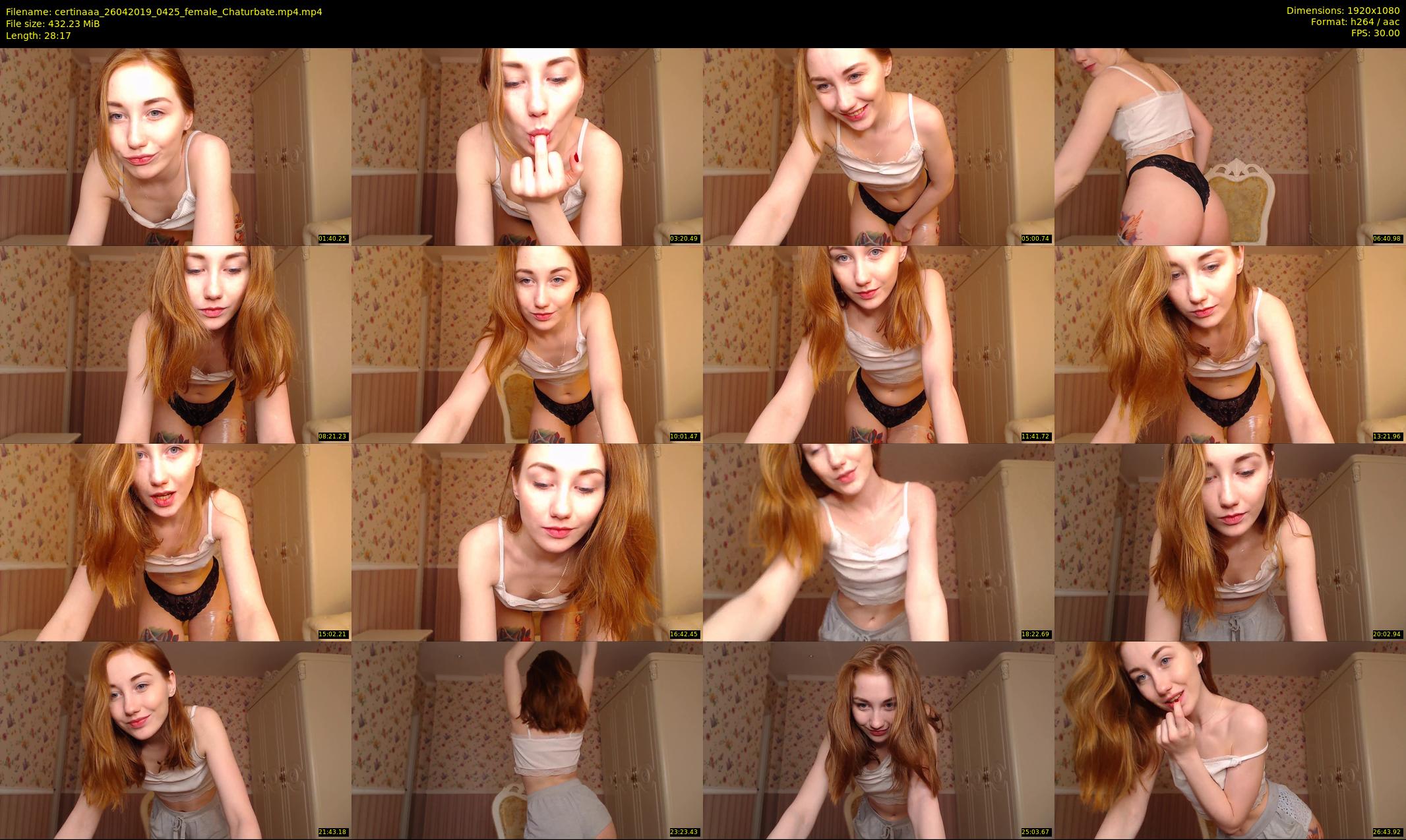 certinaaa — 29 minute Chaturbate female cam show recording, 1080p, Apr 26, 2019