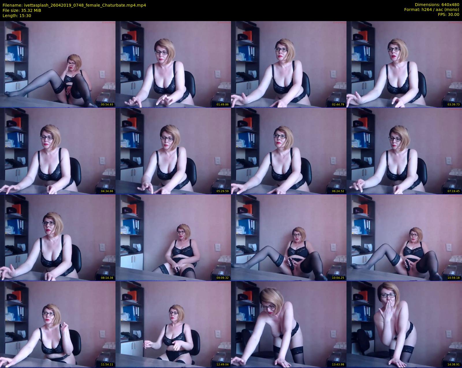 ivettasplash — 16 minute Chaturbate female cam show recording, 480p, Apr 26, 2019