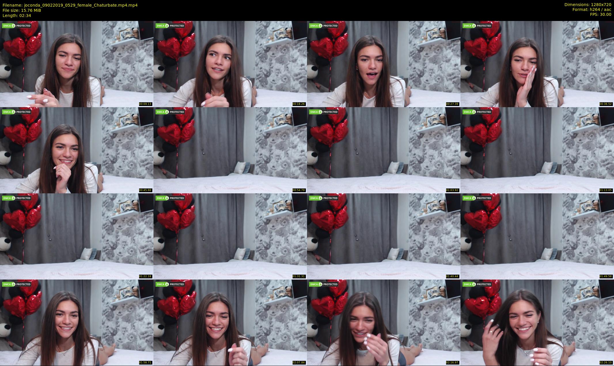 joconda — 3 minute Chaturbate female cam show recording, 720p, Feb 9, 2019