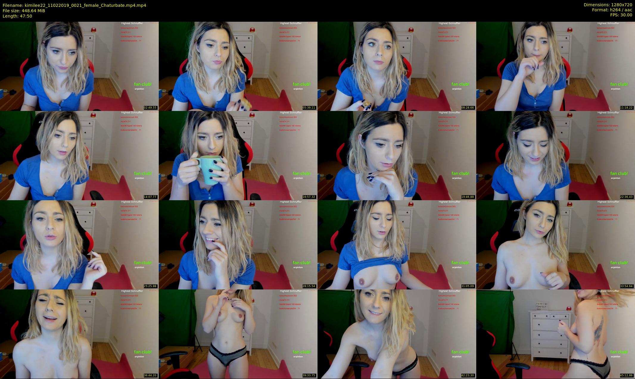 kimilee22 — 48 minute Chaturbate female cam show recording, 720p, Feb 11, 2019