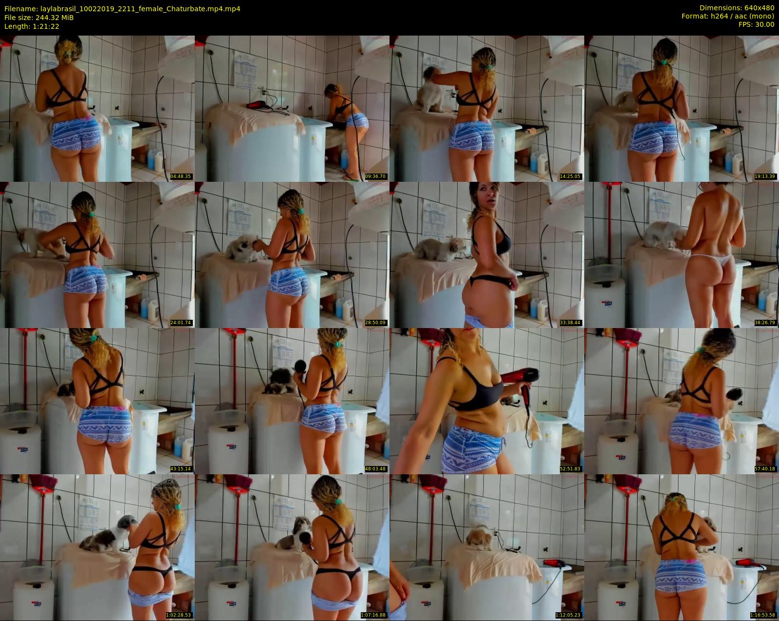 laylabrasil — 82 minute Chaturbate female cam show recording, 480p, Feb 10, 2019